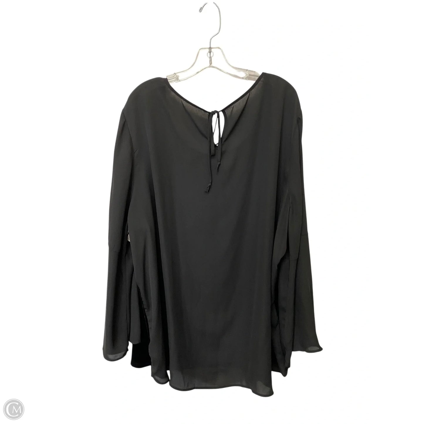 Top Long Sleeve By Cmf In Black, Size: 3x
