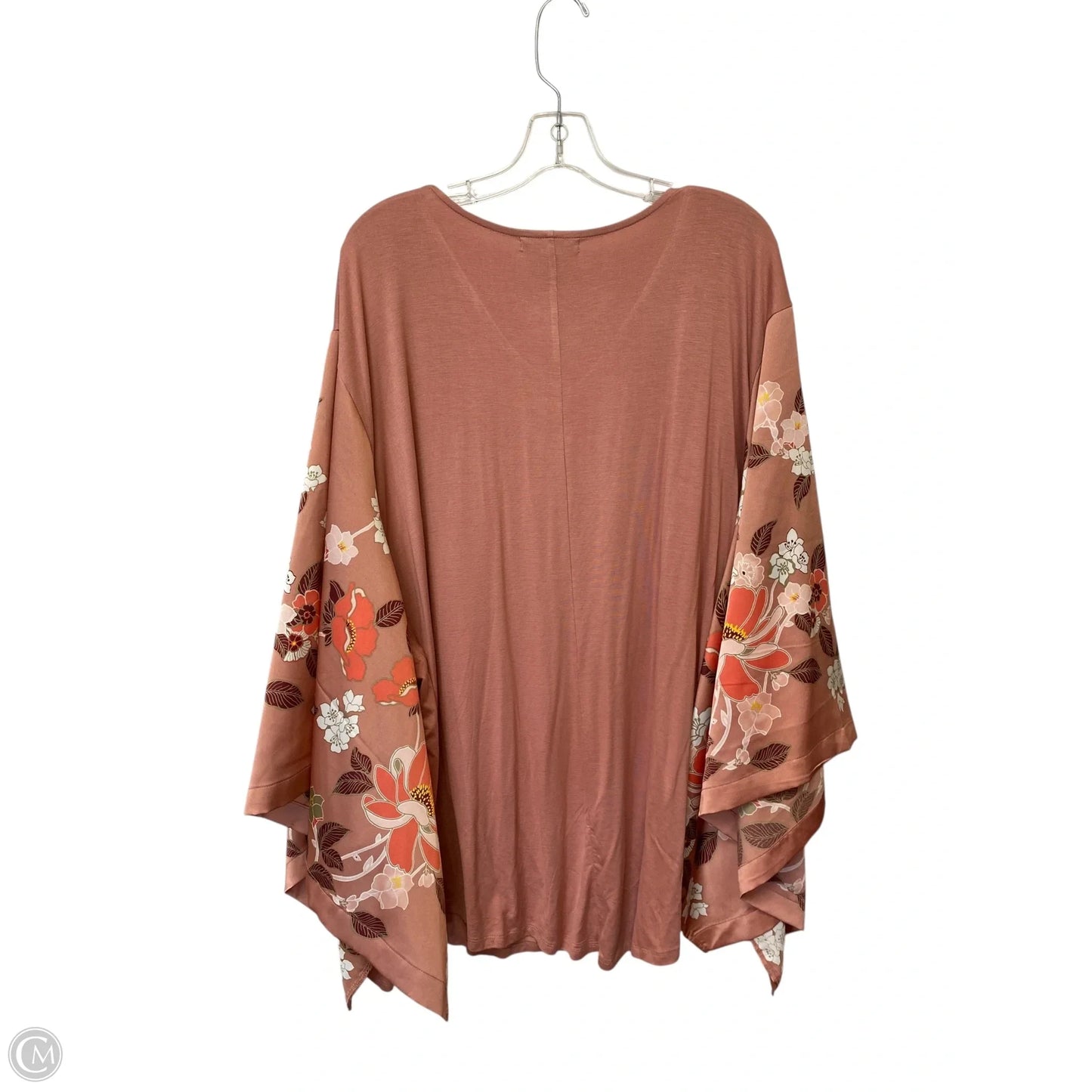 Top Long Sleeve By Roamans In Pink, Size: 2x