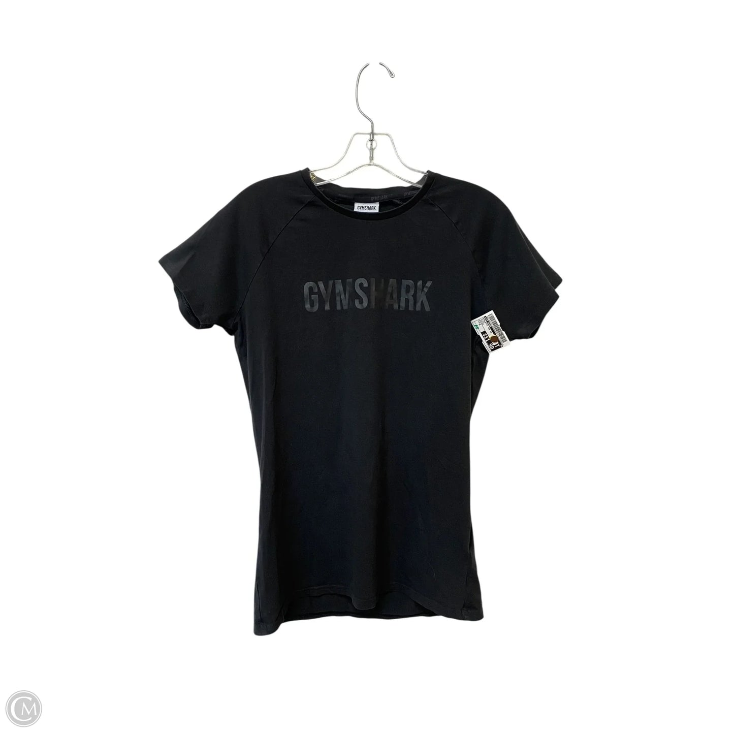 Athletic Top Short Sleeve By Gym Shark In Black, Size: M