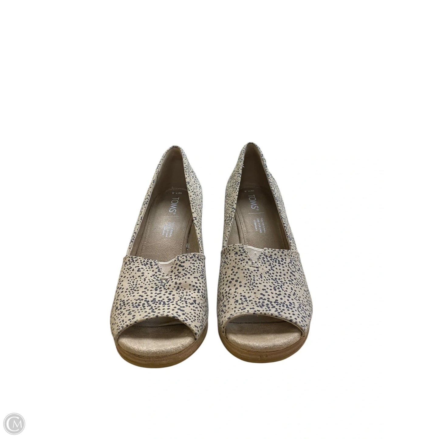 Shoes Heels Wedge By Toms In Animal Print, Size: 7.5