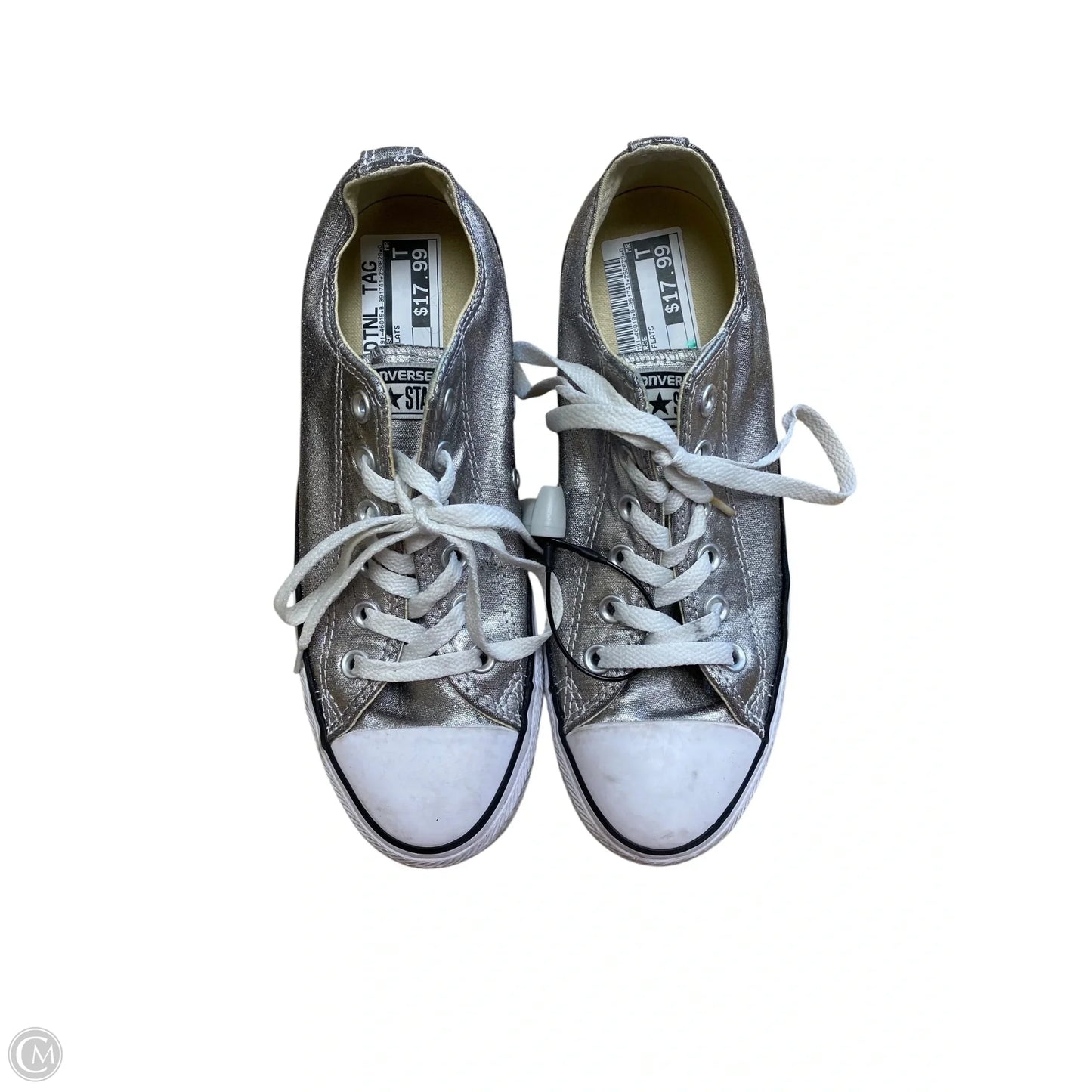 Shoes Flats By Converse In Silver, Size: 8