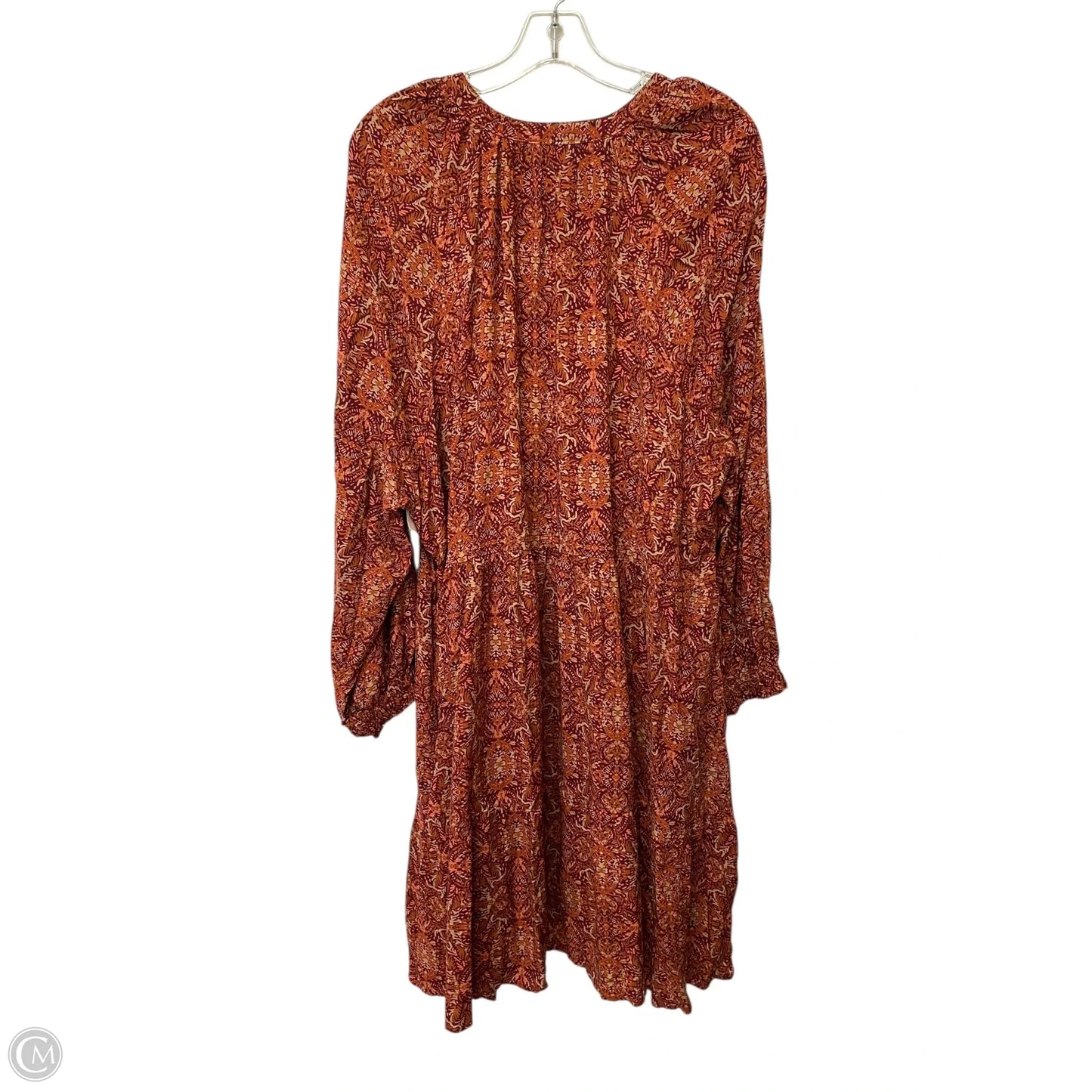 Dress Casual Midi By Terra & Sky In Brown, Size: 3x