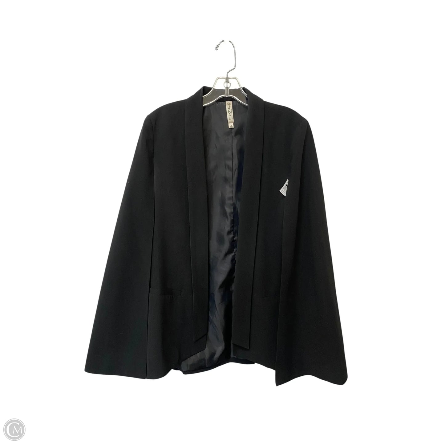 Blazer By Clothes Mentor In Black, Size: L