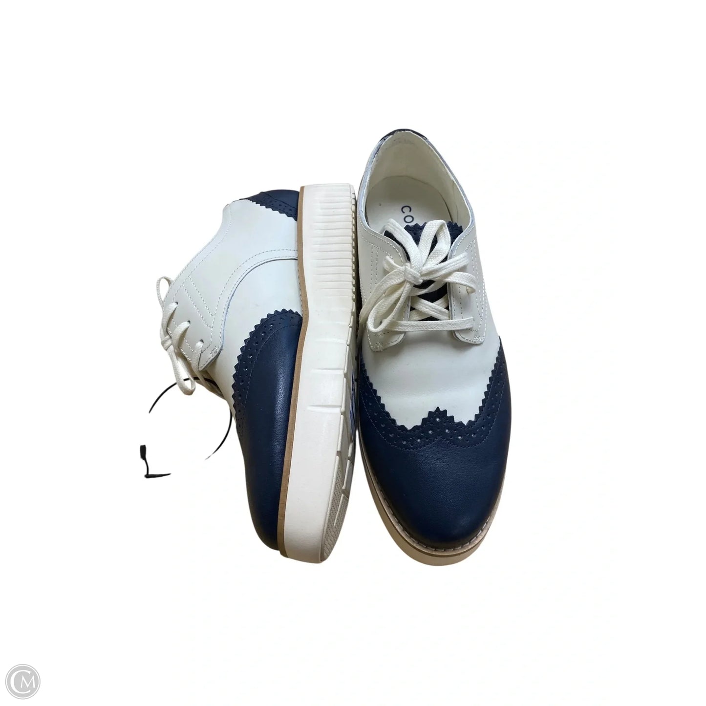 Shoes Sneakers By Cole-haan In Blue & Cream, Size: 6.5