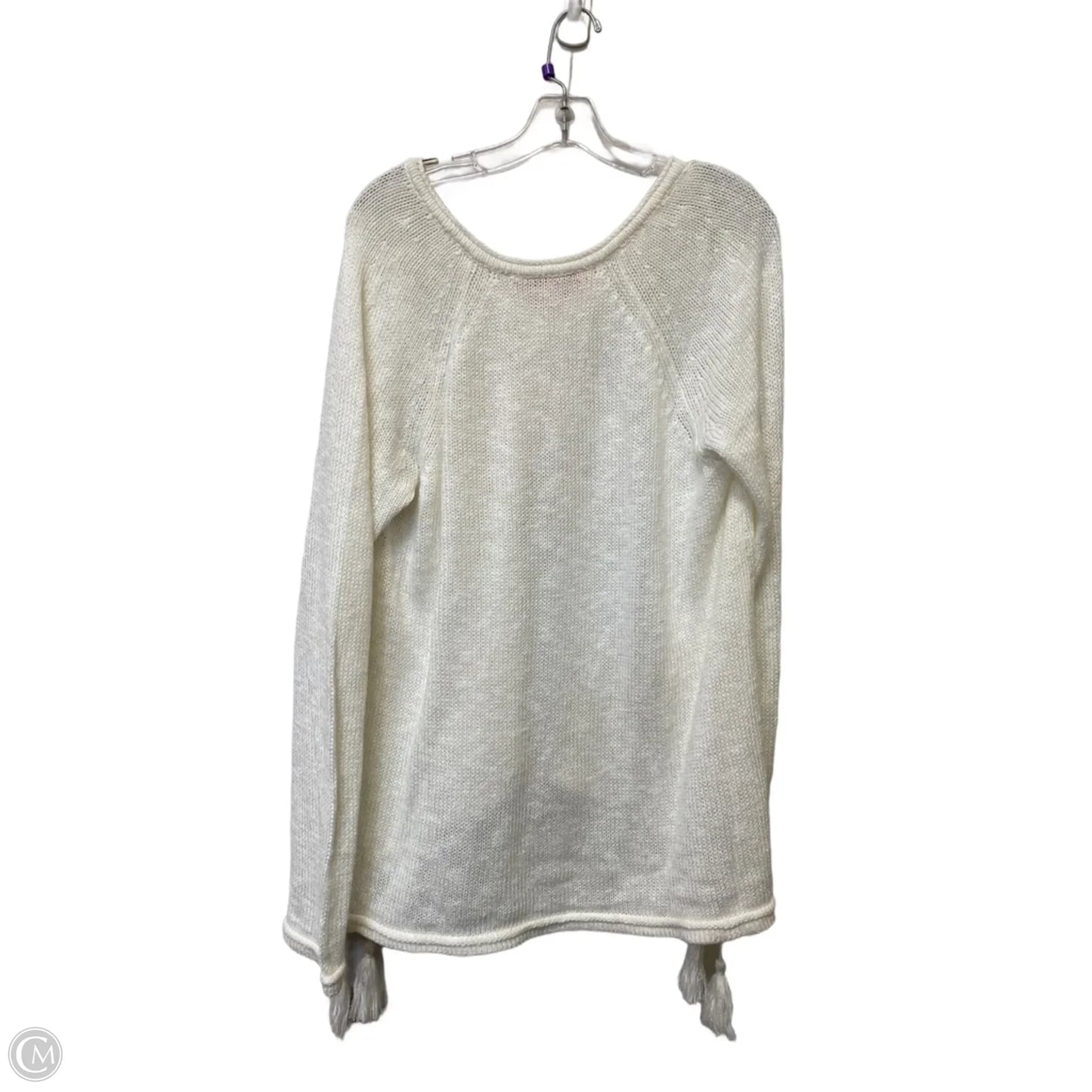 Sweater Designer By Lilly Pulitzer In White, Size: Xxl