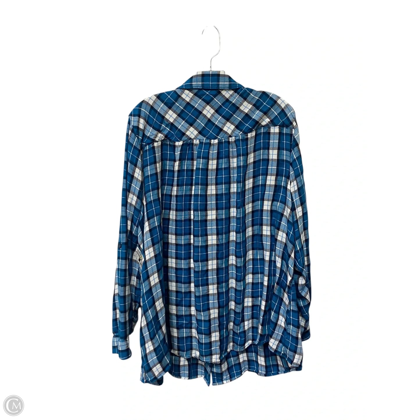 Top Long Sleeve Basic By Lane Bryant In Plaid Pattern, Size: 22