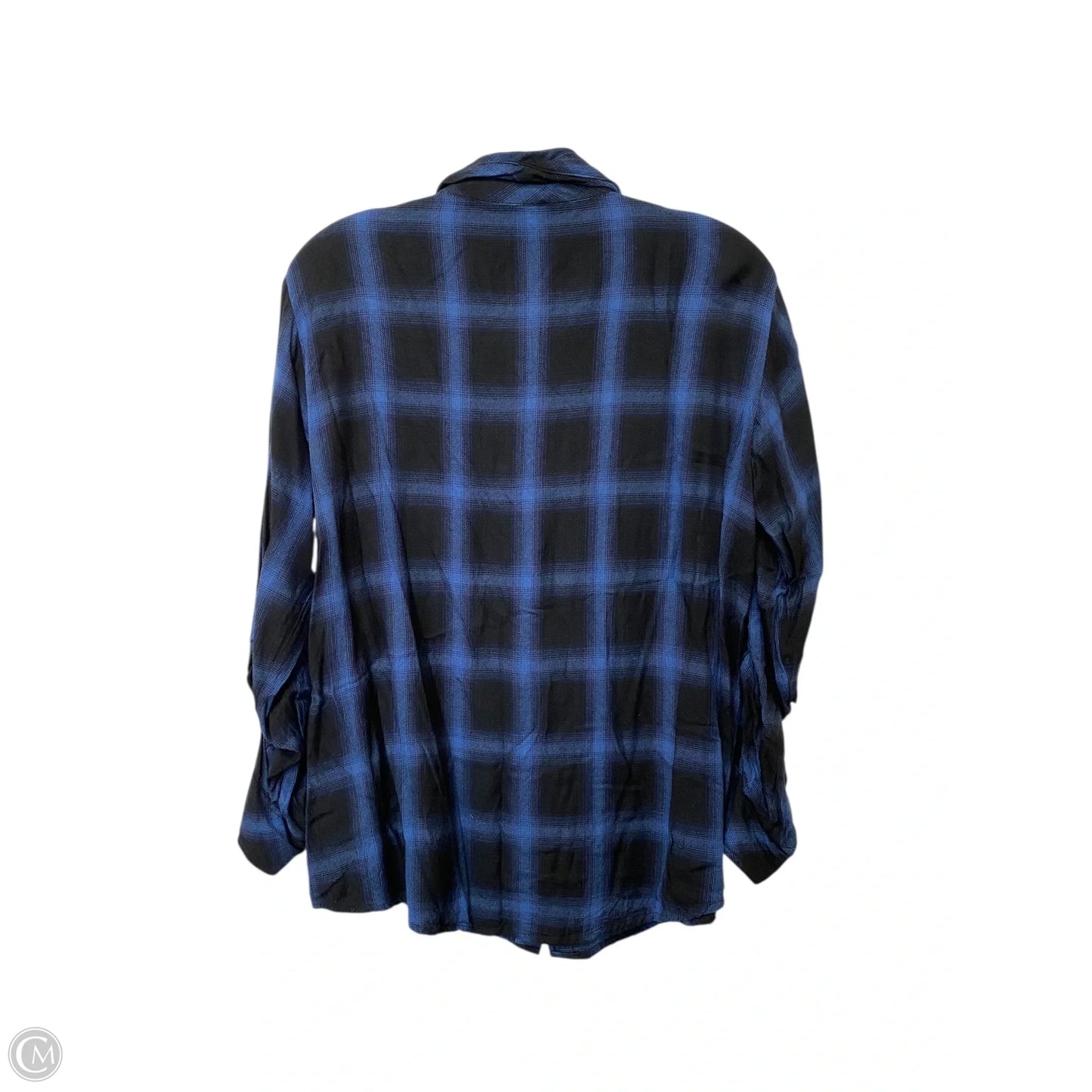 Top Long Sleeve By Sanctuary In Plaid Pattern, Size: S