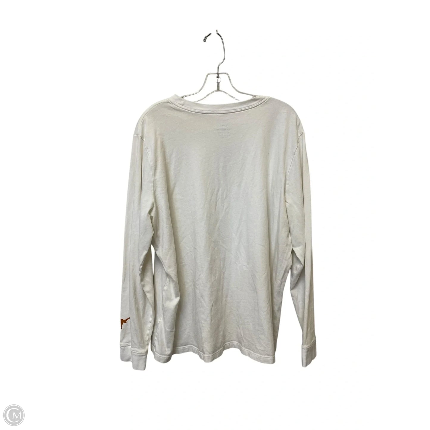 Top Long Sleeve By Nike In White, Size: Xxl