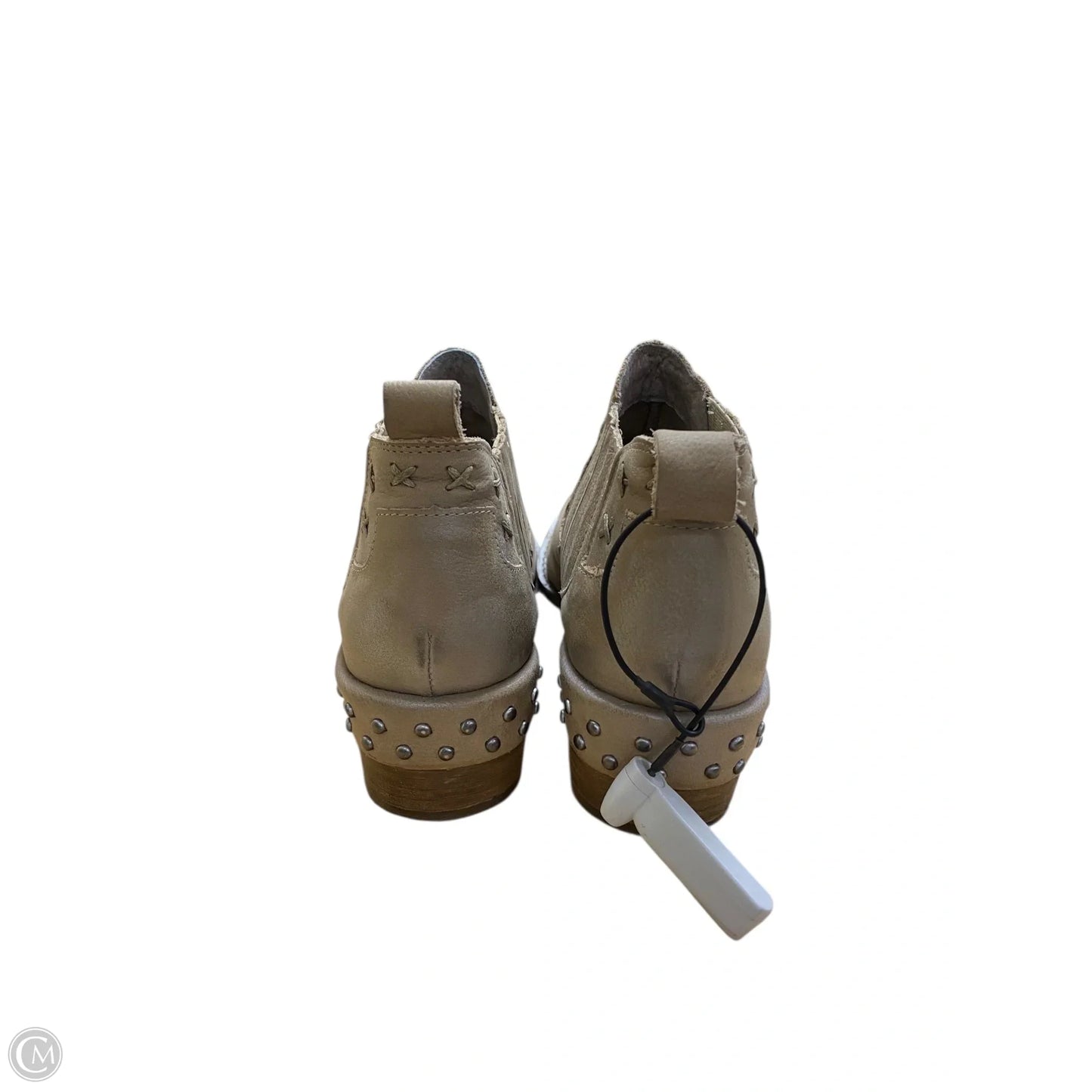 Boots Ankle Heels By Naughty Monkey In Tan, Size: 8