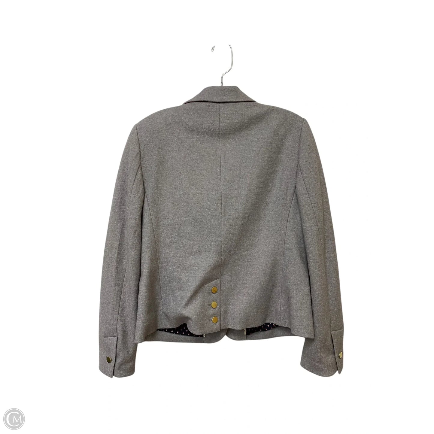 Blazer By Clothes Mentor In Grey, Size: 10