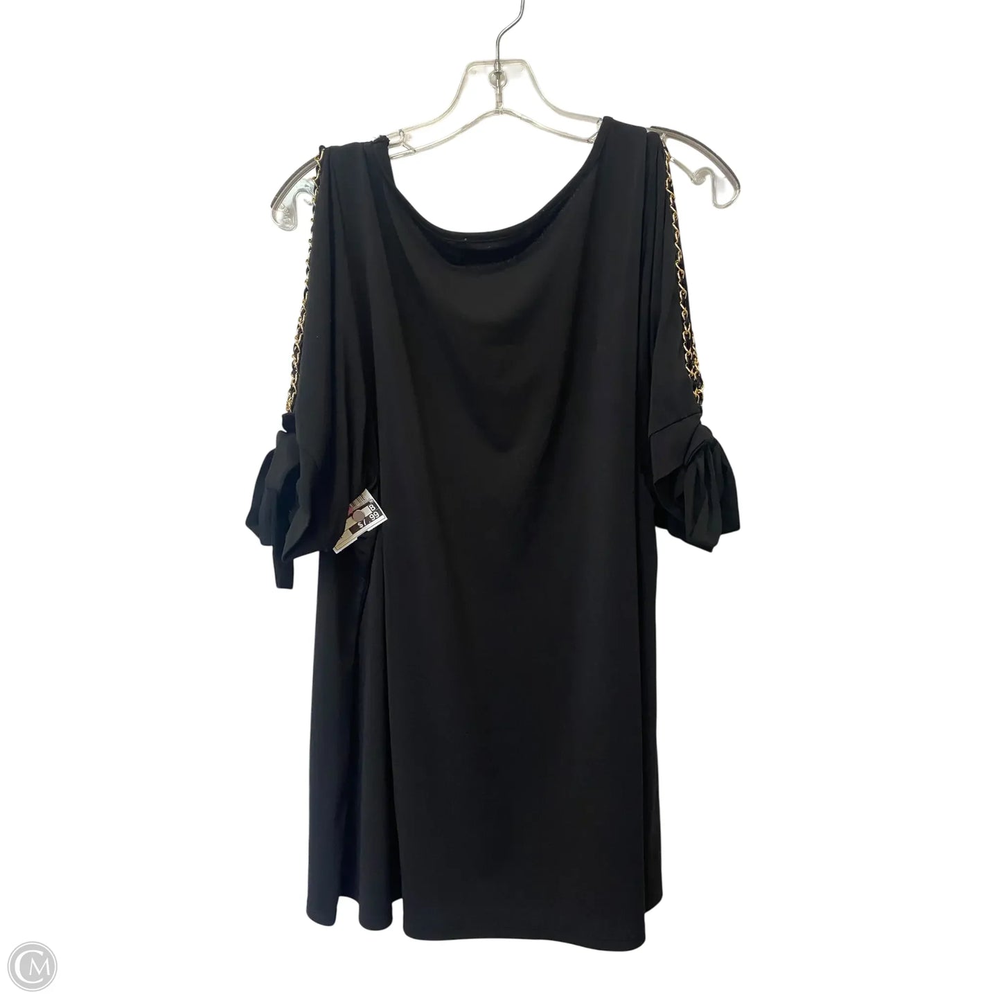 Top Short Sleeve Basic By Belldini In Black, Size: 3x