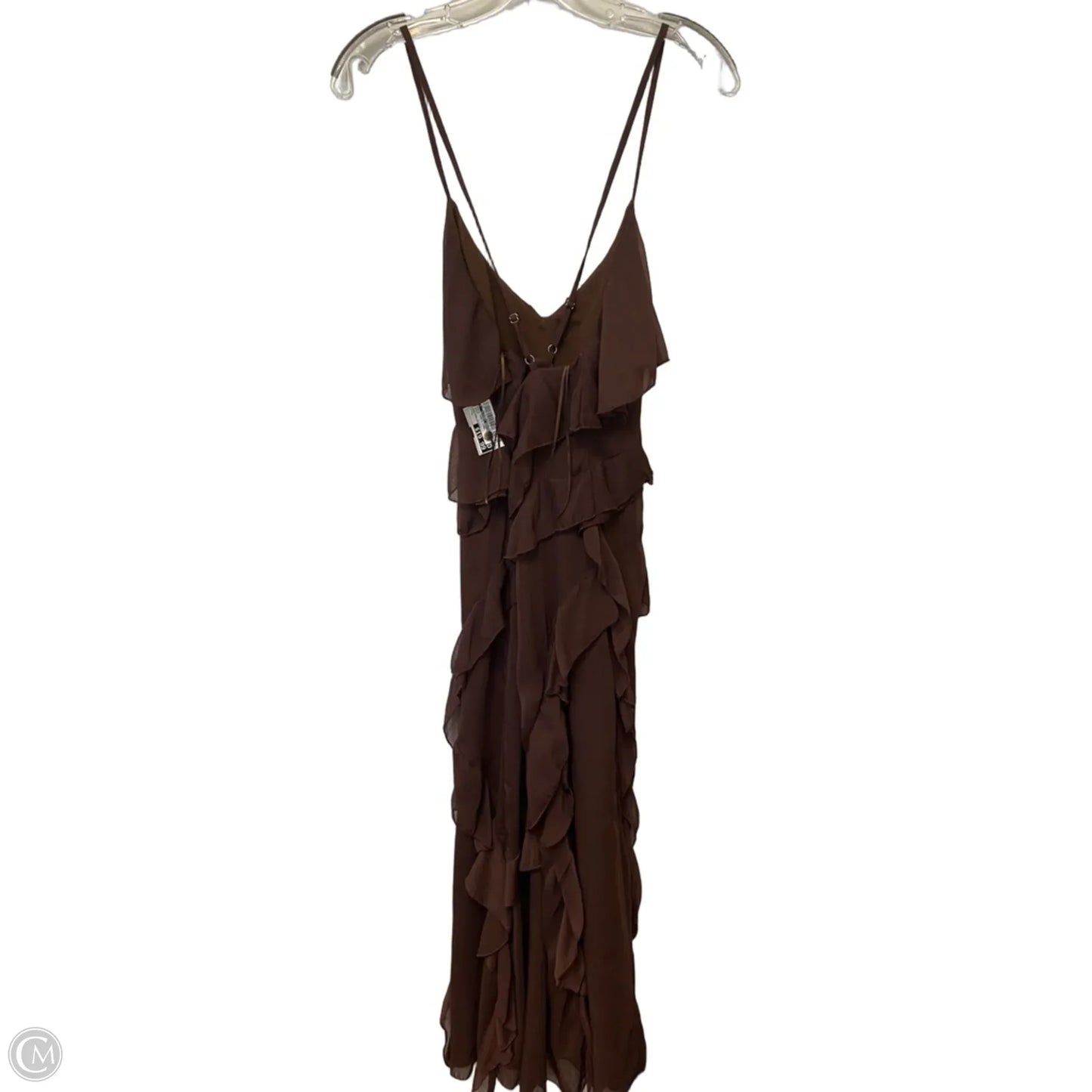 Dress Party Long By Clothes Mentor In Brown, Size: L
