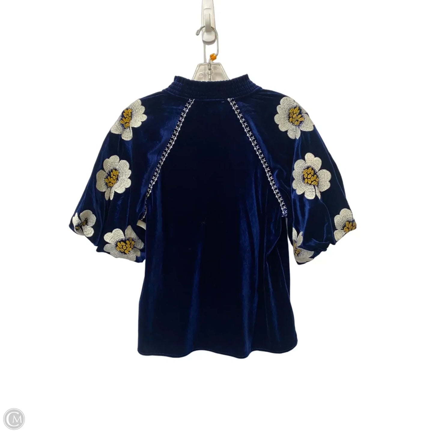 Top Short Sleeve By Thml In Blue, Size: S