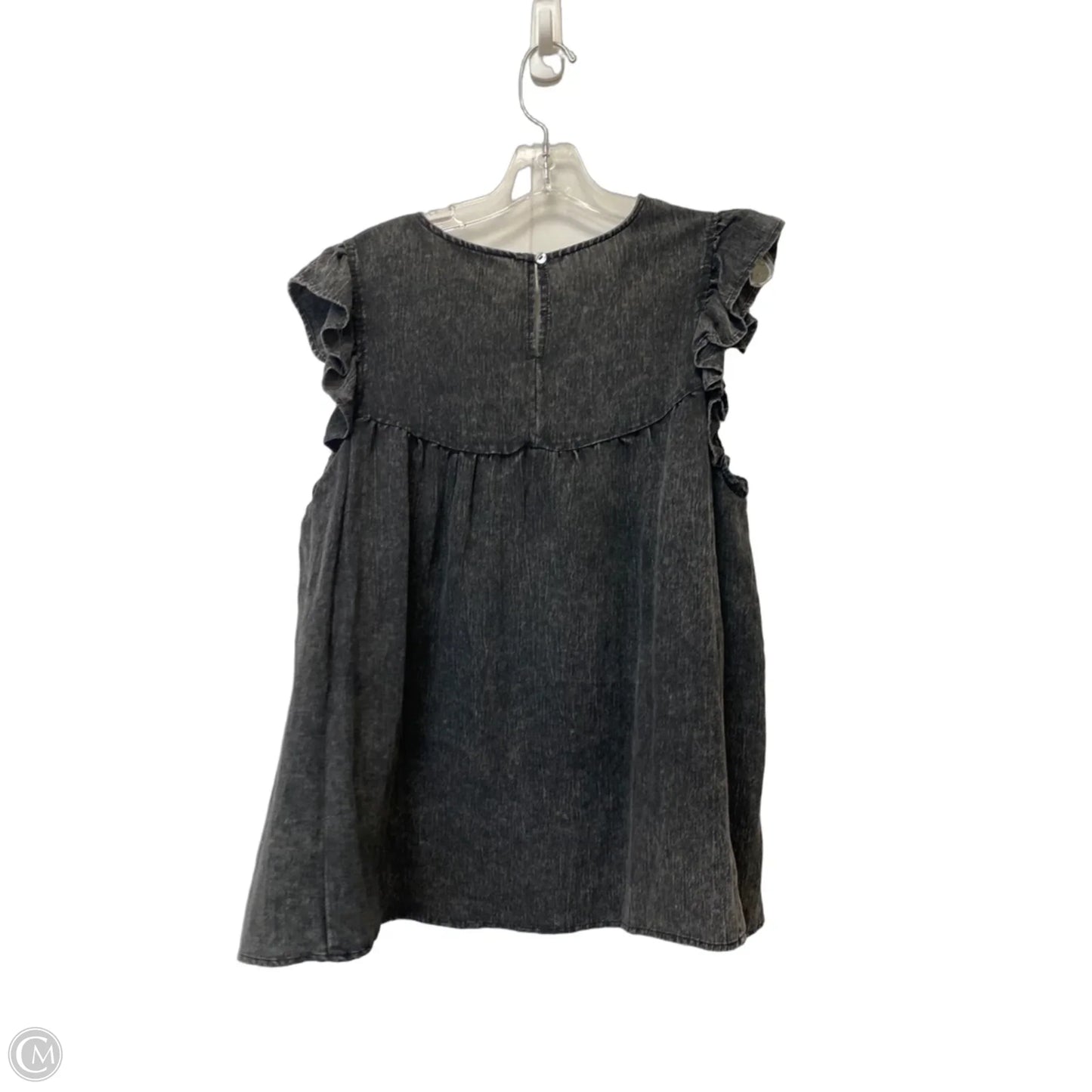 Top Short Sleeve By Umgee In Grey, Size: L