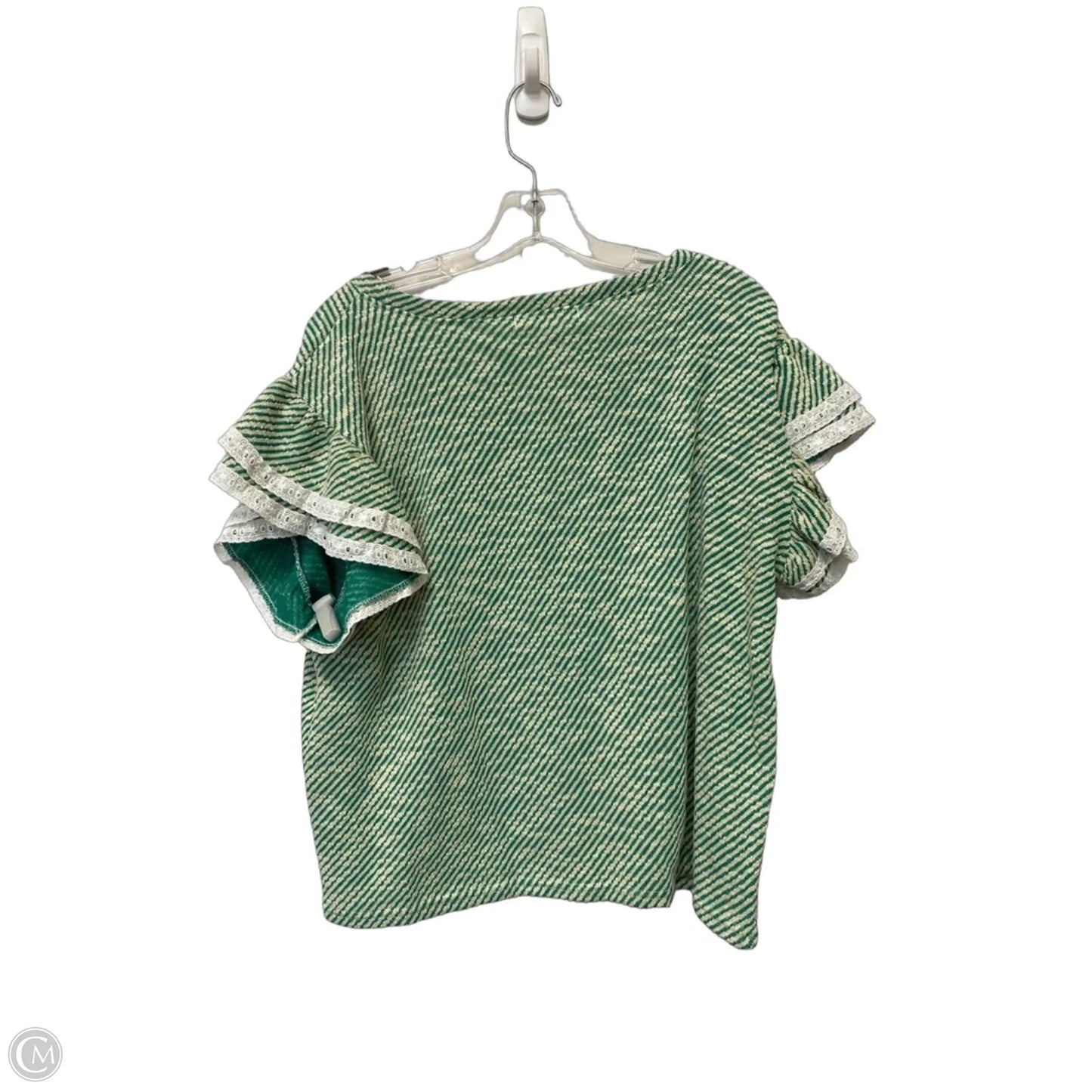 Top Short Sleeve By Clothes Mentor In Green, Size: L