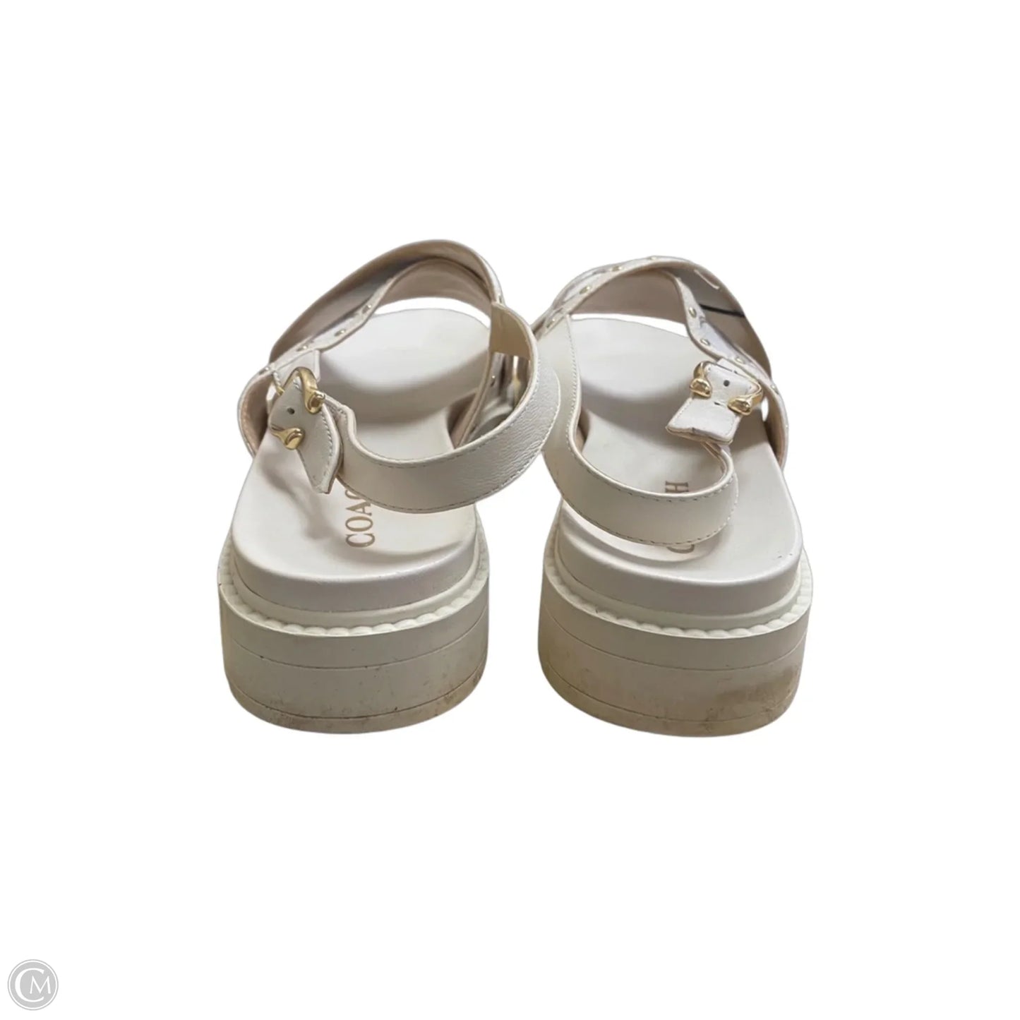 Shoes Designer By Coach In Cream, Size: 9.5