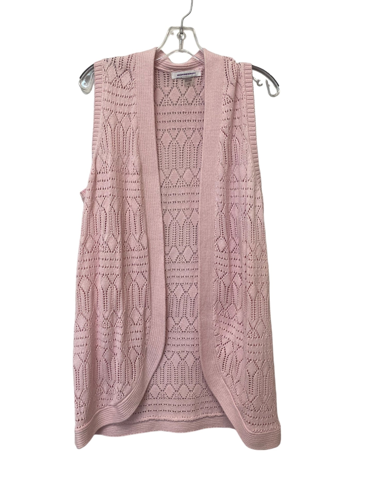 Vest Sweater By Allison Daley Size: L