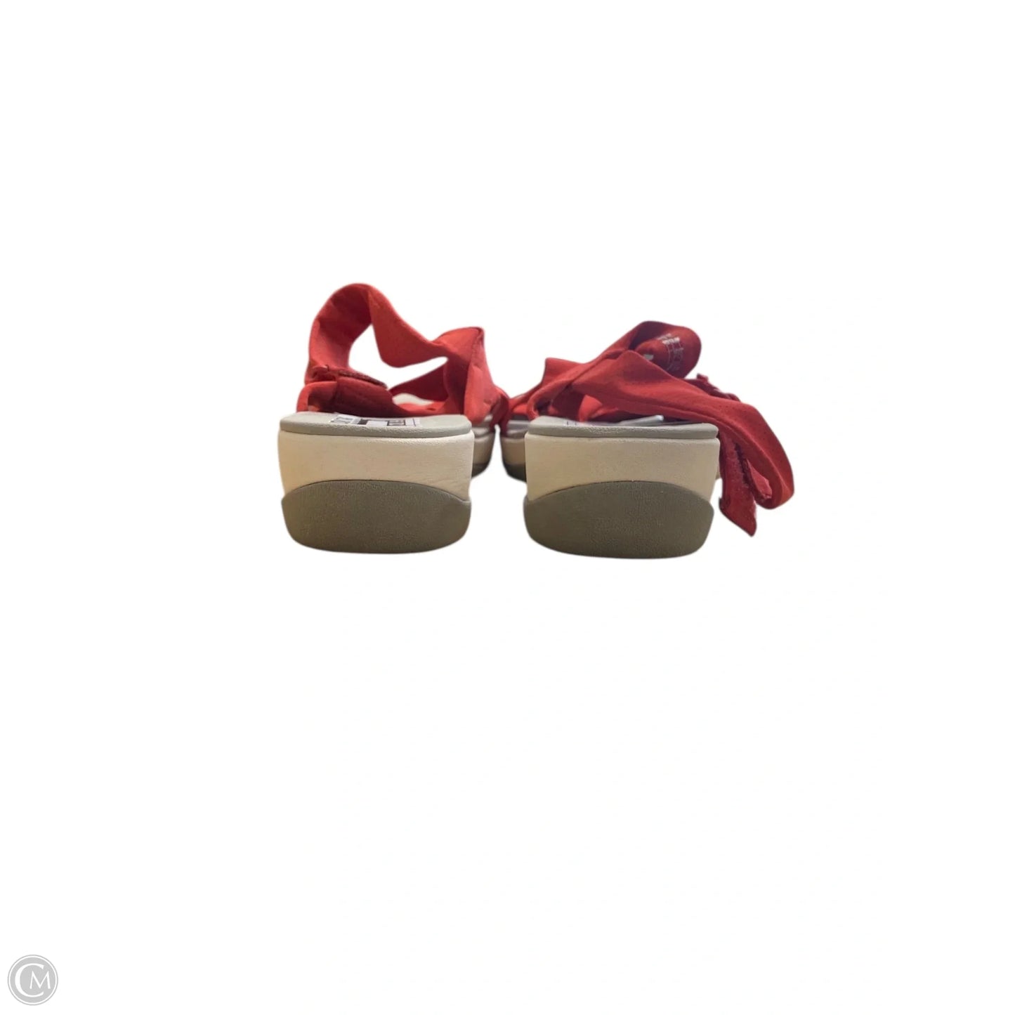 Sandals Flats By Clarks In Red, Size: 8.5
