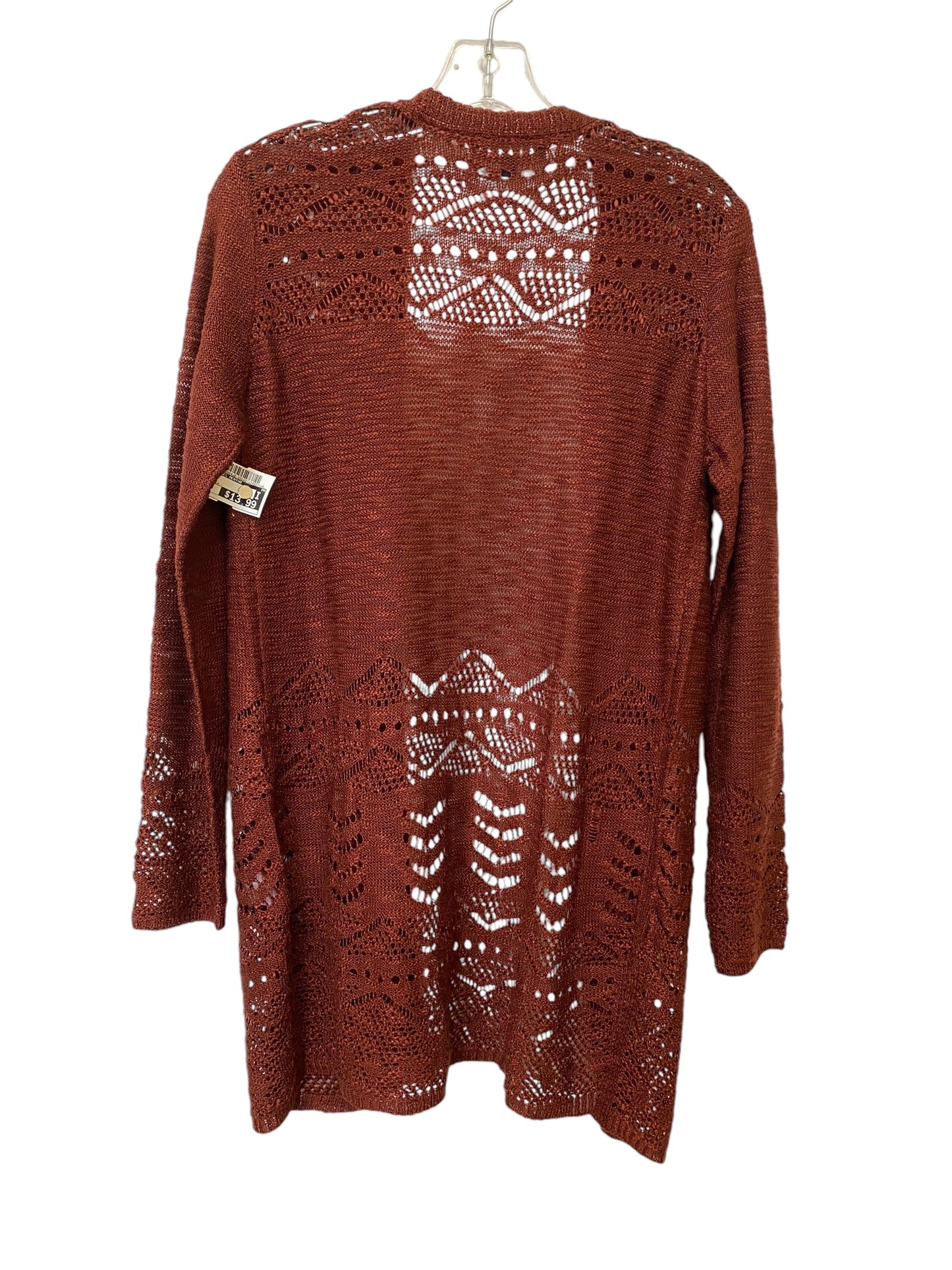 Cardigan By Clothes Mentor In Red, Size: M