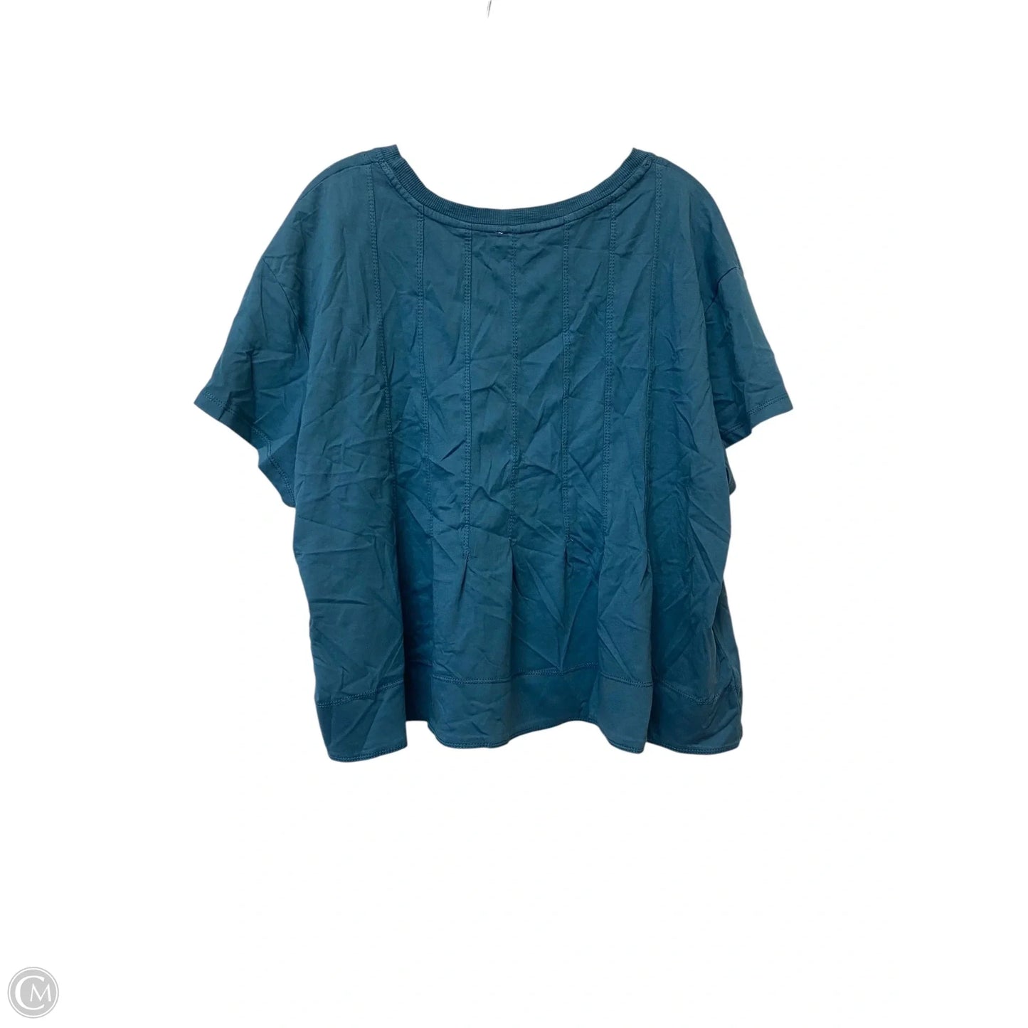 Top Short Sleeve Basic By Pilcro In Blue, Size: Xl