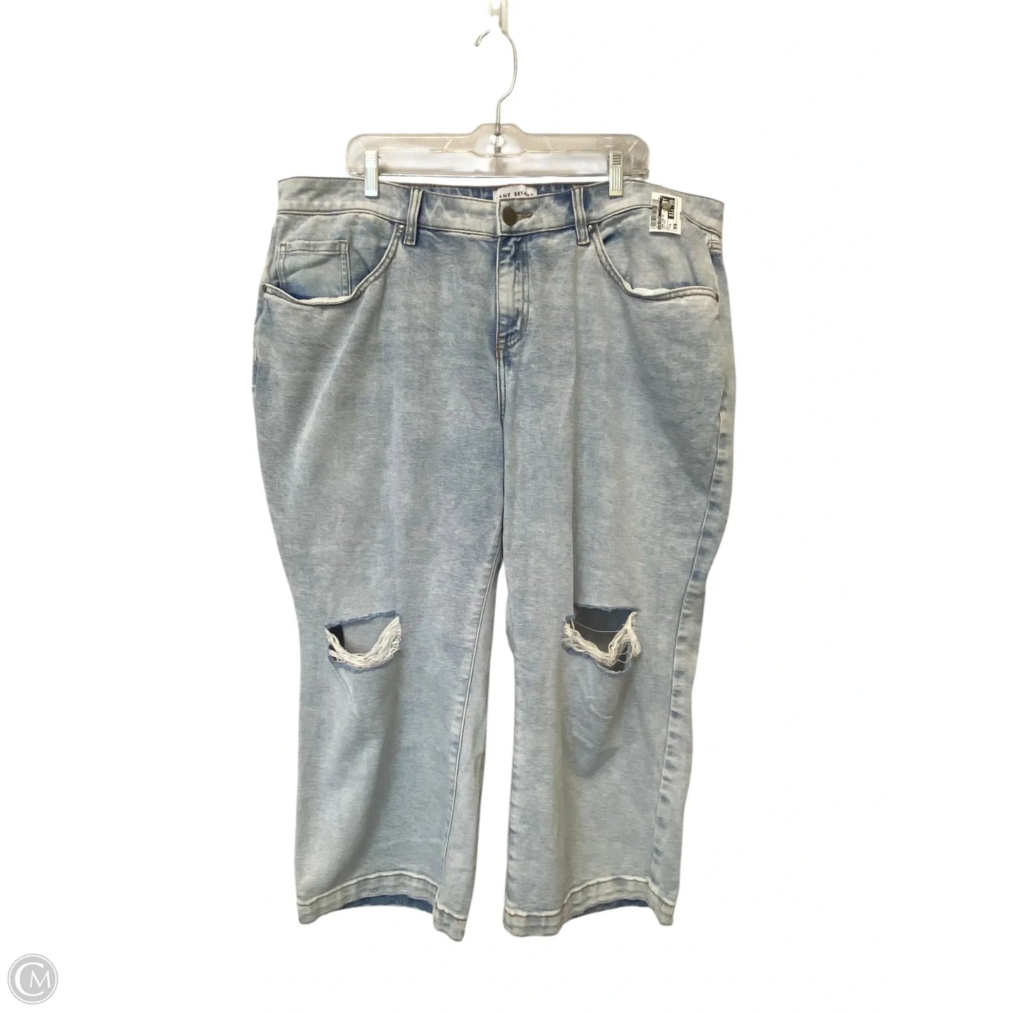 Jeans Wide Leg By Lane Bryant In Blue Denim, Size: 18