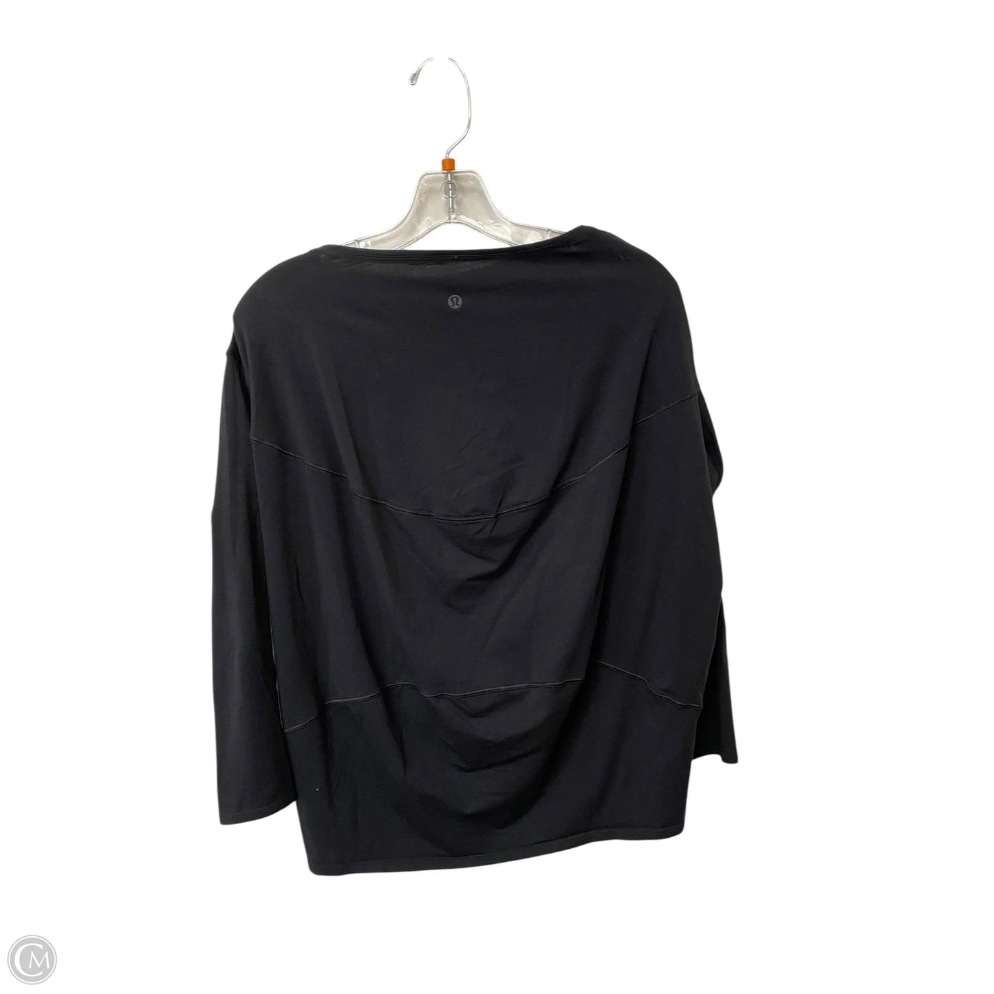 Athletic Top Long Sleeve Crewneck By Lululemon In Black, Size: S