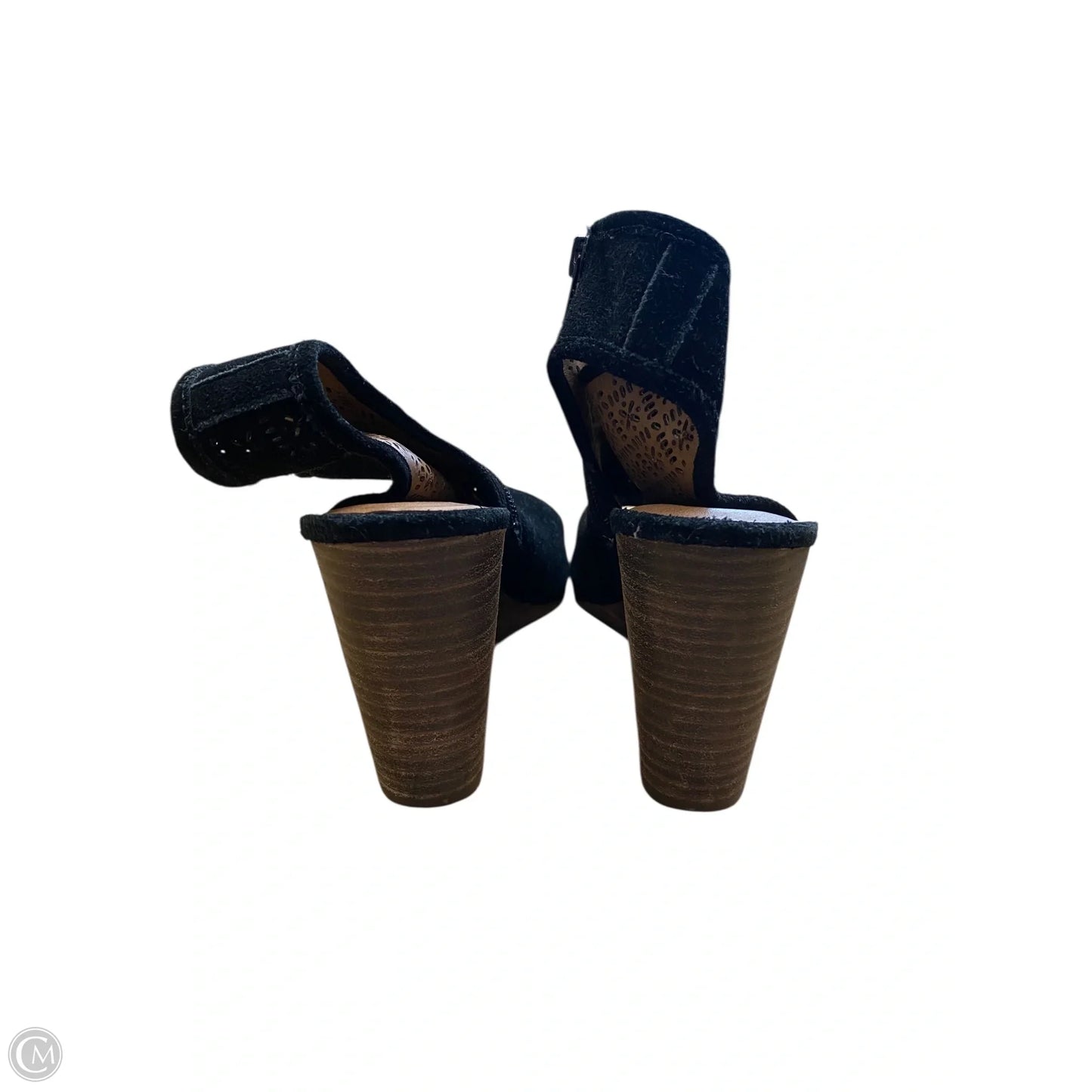 Shoes Heels Wedge By Lucky Brand In Black & Brown, Size: 8