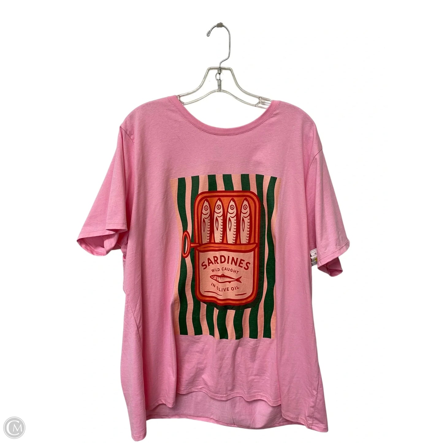 Top Short Sleeve Basic By Port & Company In Pink, Size: 3x