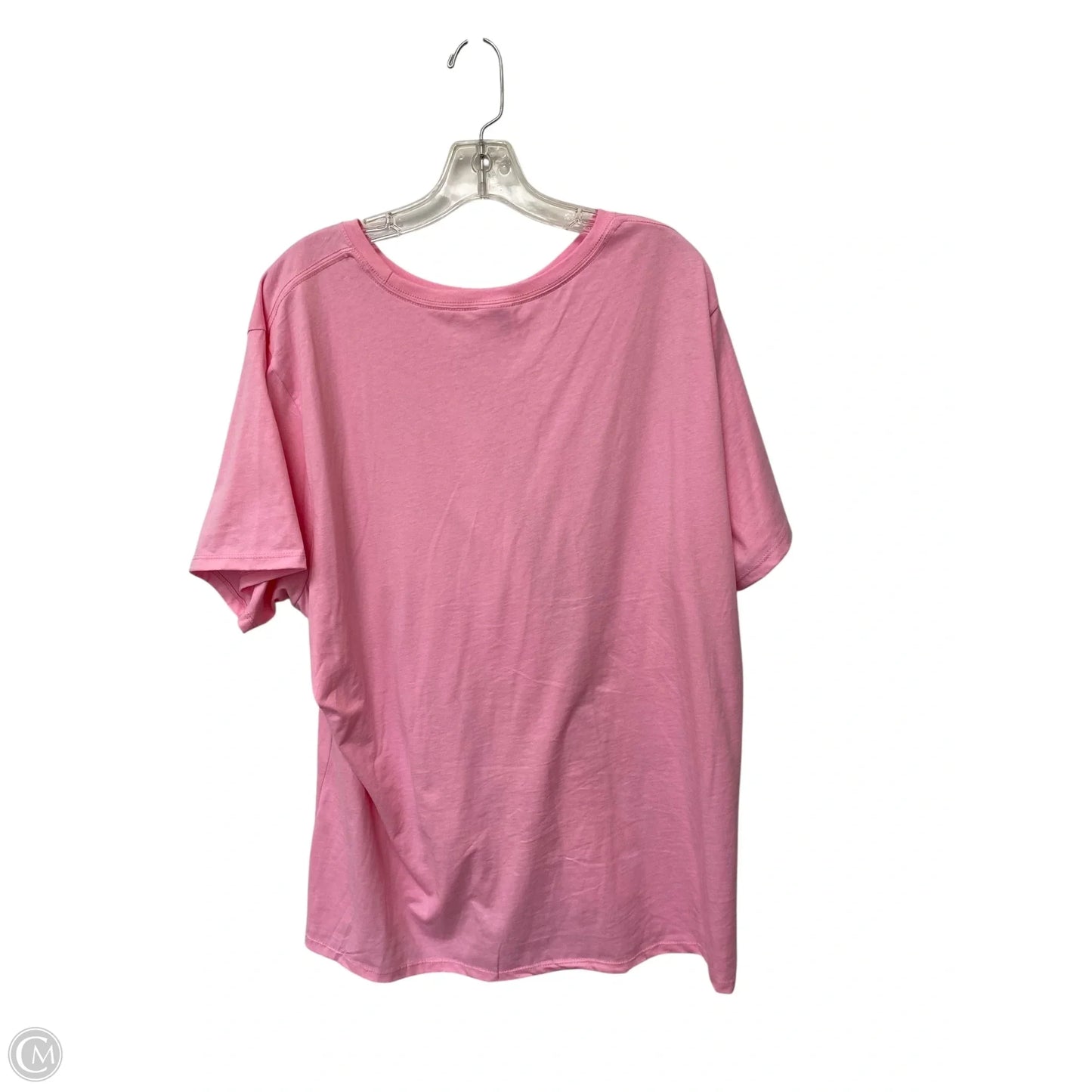 Top Short Sleeve Basic By Port & Company In Pink, Size: 3x