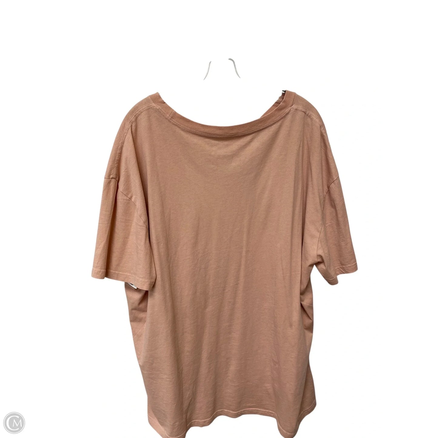 Top Short Sleeve Basic By Mighty Fine In Pink, Size: 1x