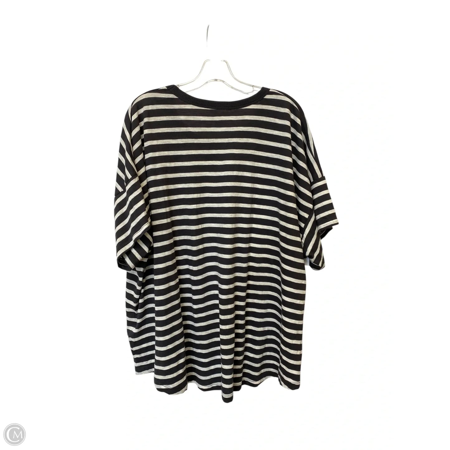 Top Short Sleeve Basic By Madewell In Striped Pattern, Size: 3x
