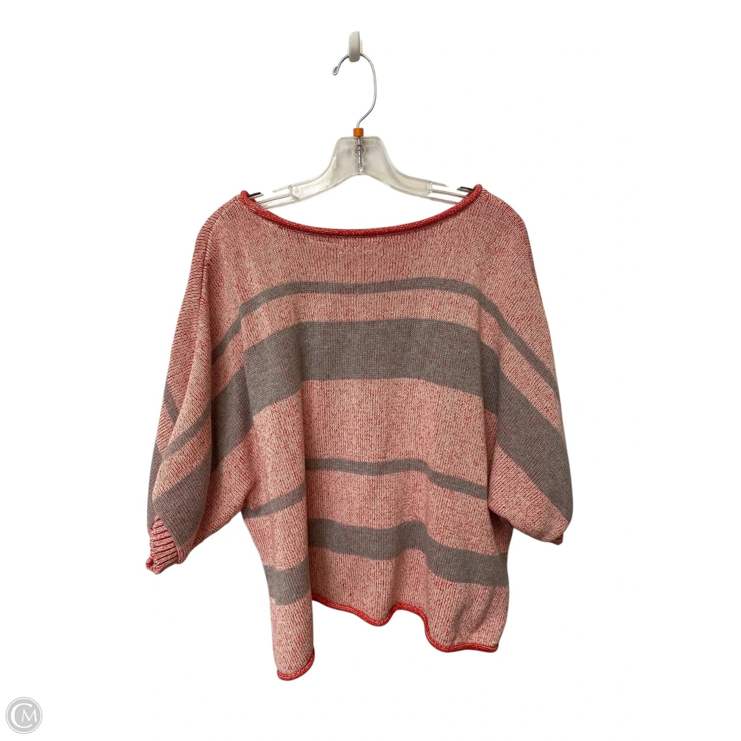 Sweater By Anthropologie In Grey & Red, Size: Xs