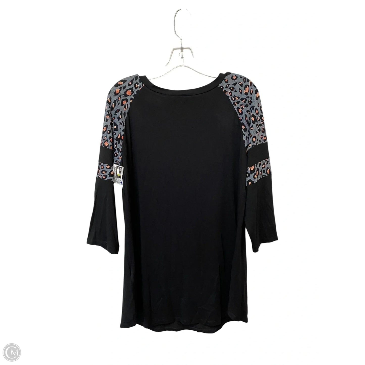 Top Long Sleeve Basic By Avenue In Animal Print, Size: 16