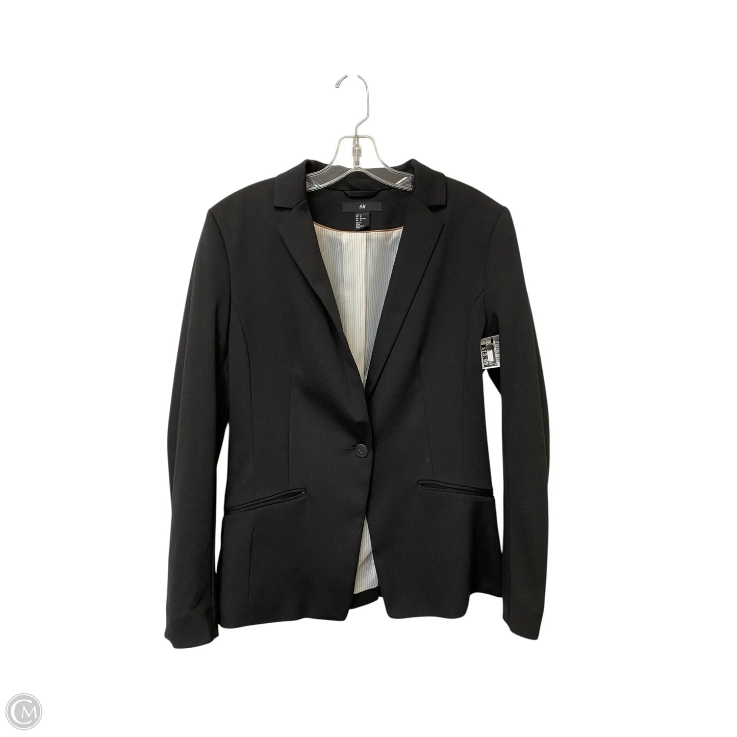 Blazer By H&m In Black, Size: 12