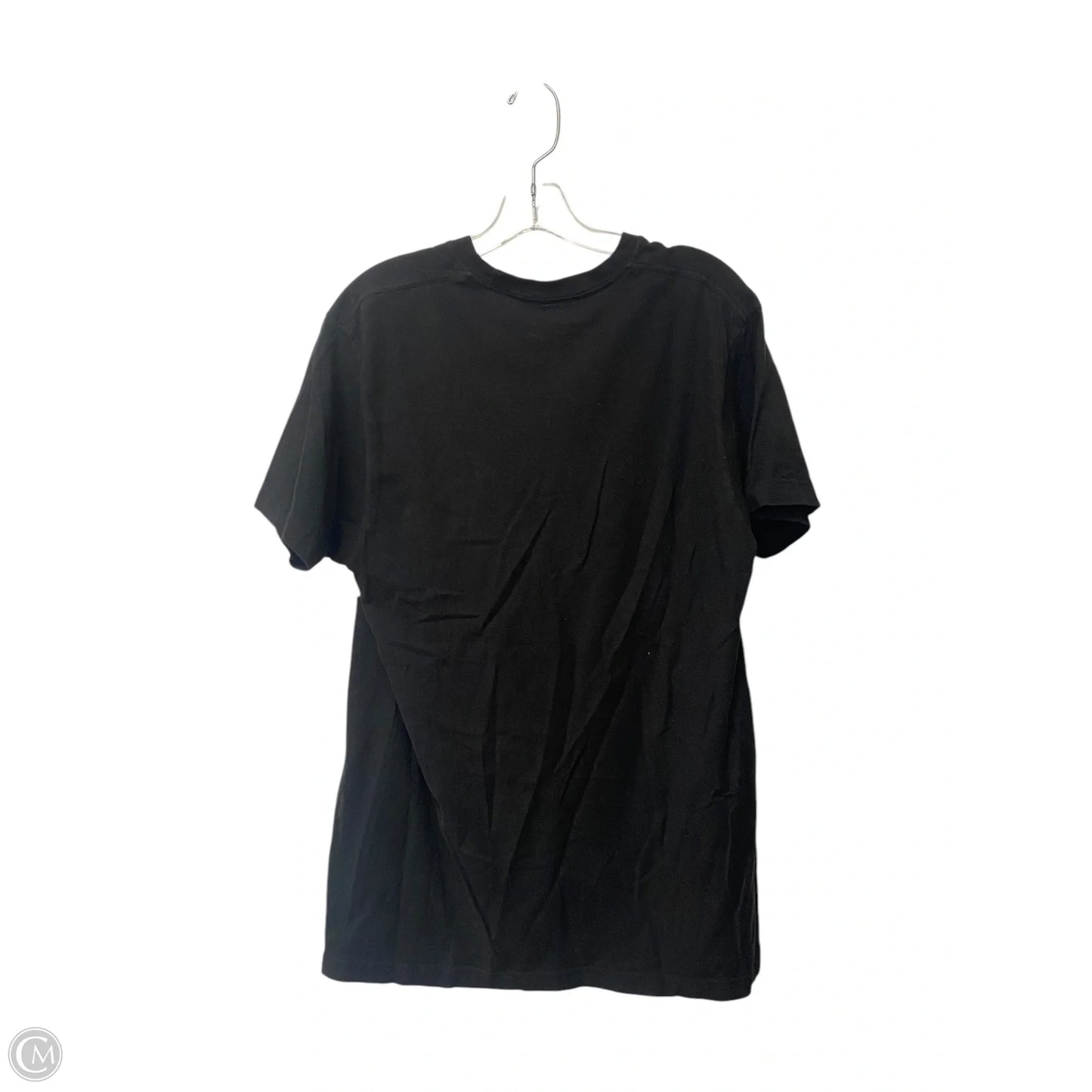 Top Short Sleeve Basic By Clothes Mentor In Black, Size: L