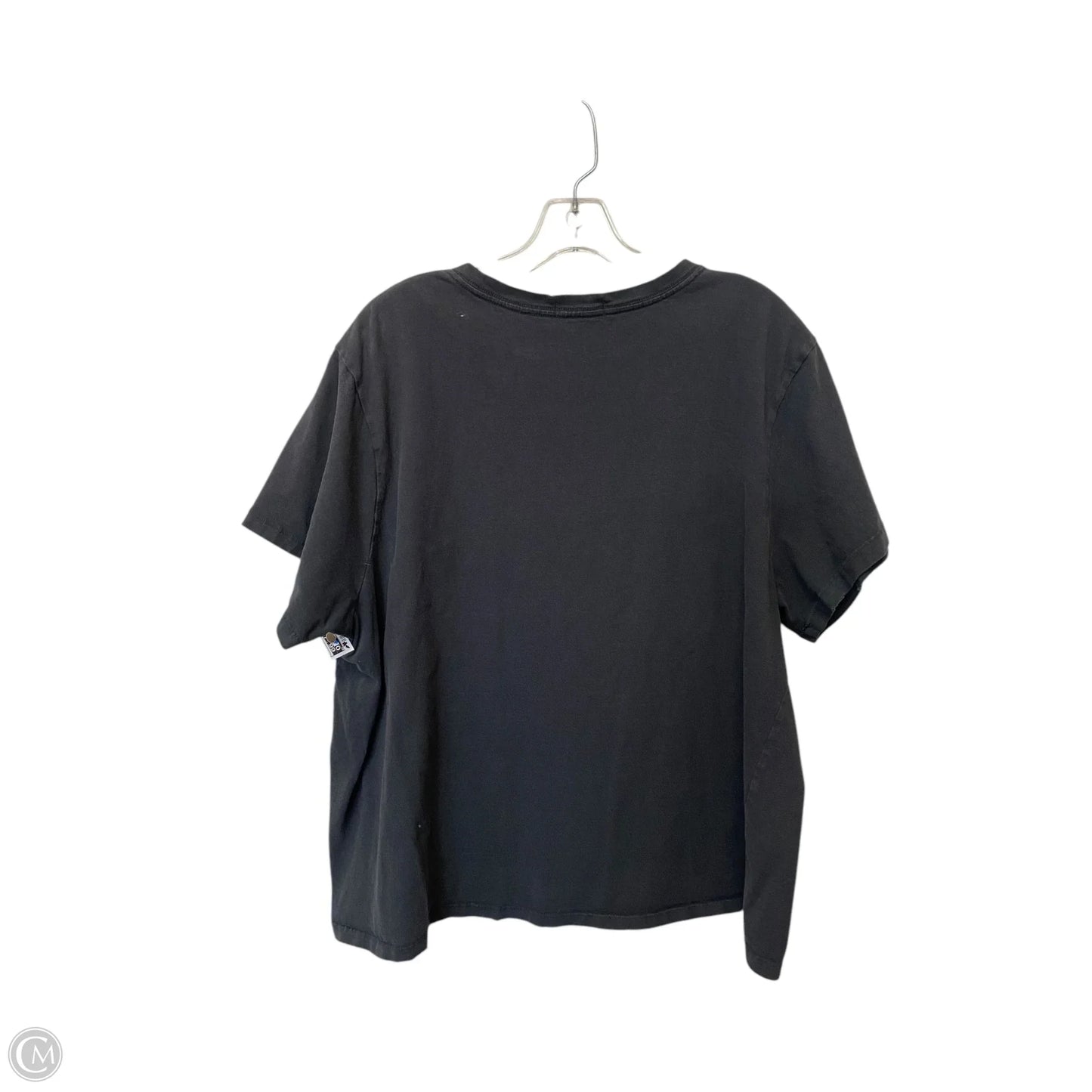 Top Short Sleeve Basic By Clothes Mentor In Grey, Size: Xxl