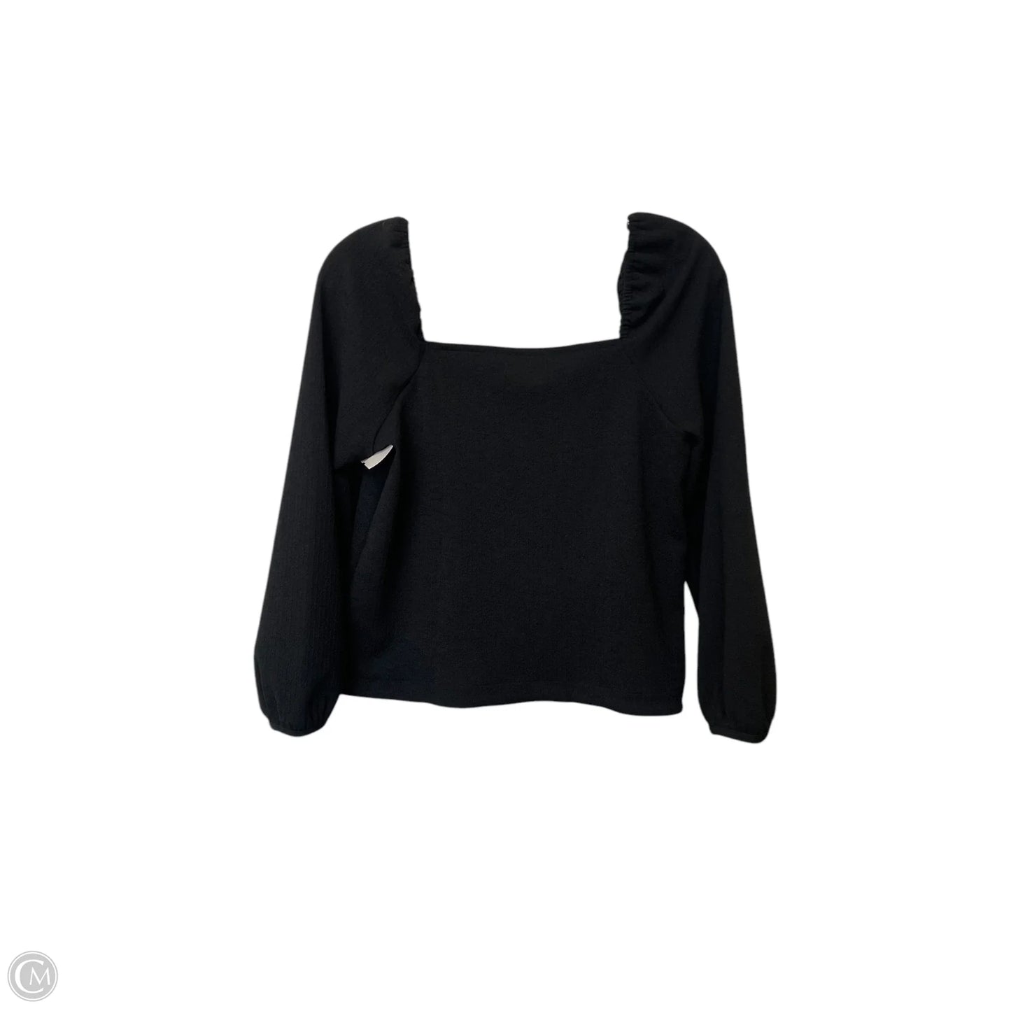 Top Long Sleeve By Madewell In Black, Size: Xs