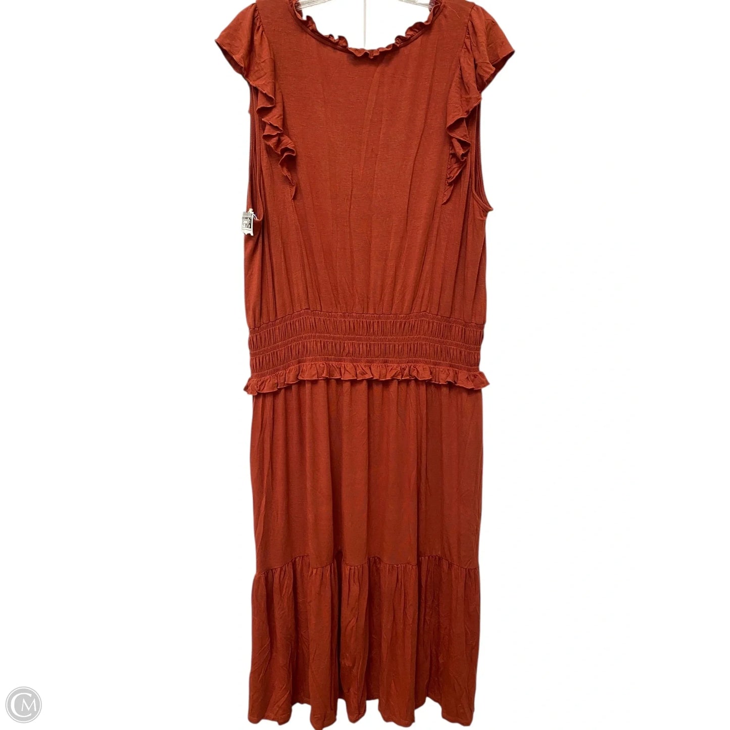 Dress Casual Maxi By Ava James In Orange, Size: 1x