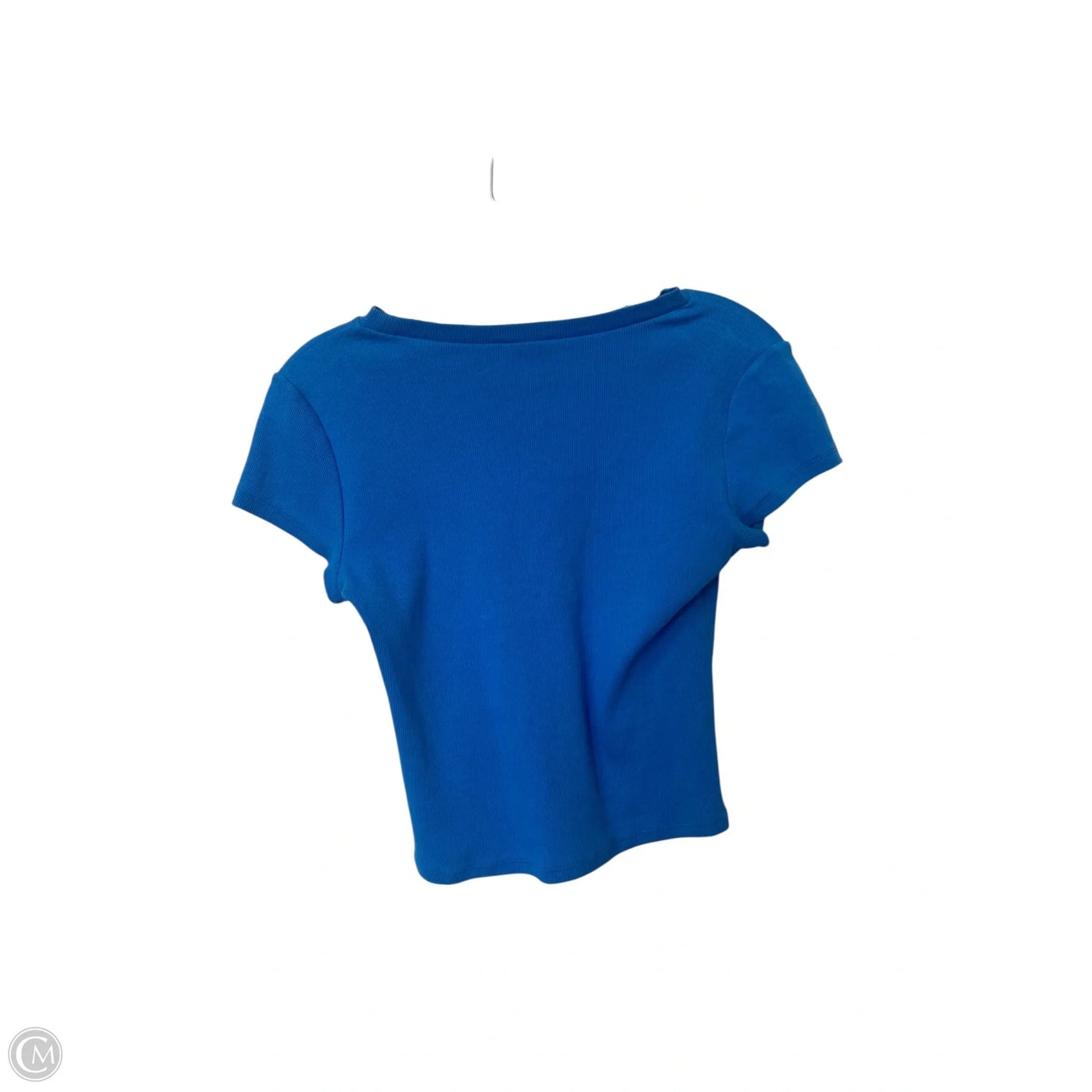 Top Short Sleeve Basic By Express In Blue, Size: S