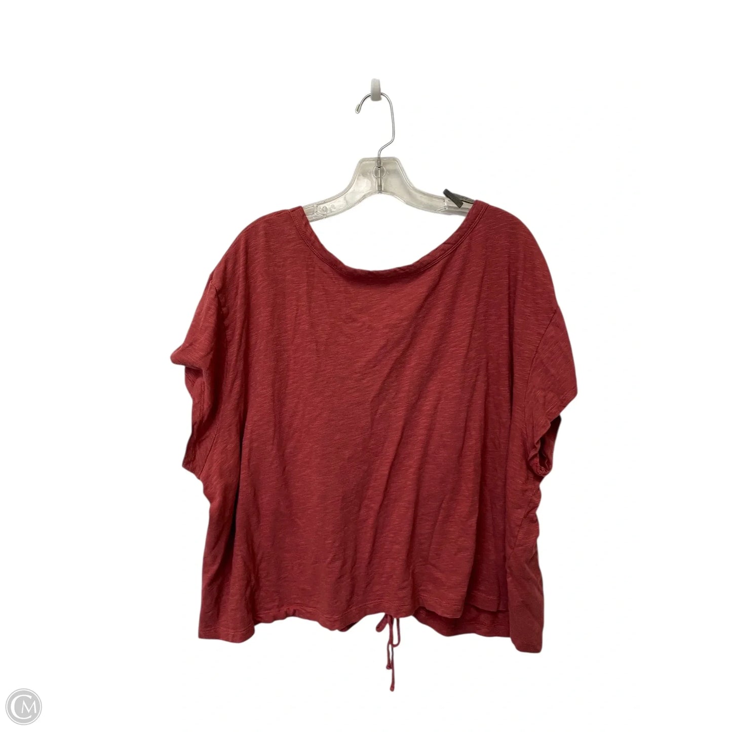 Top Short Sleeve By Ana In Red, Size: 3x
