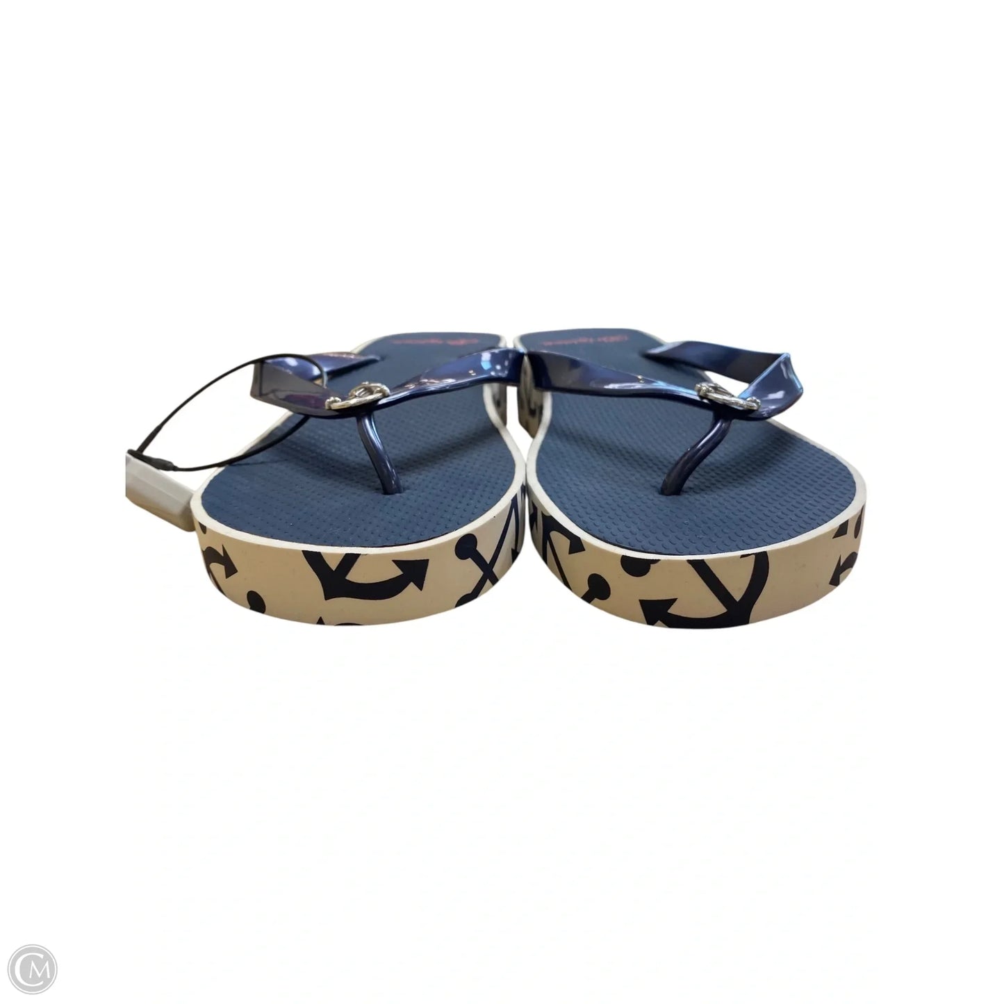 Sandals Flip Flops By Brighton In Nautical Print, Size: 9