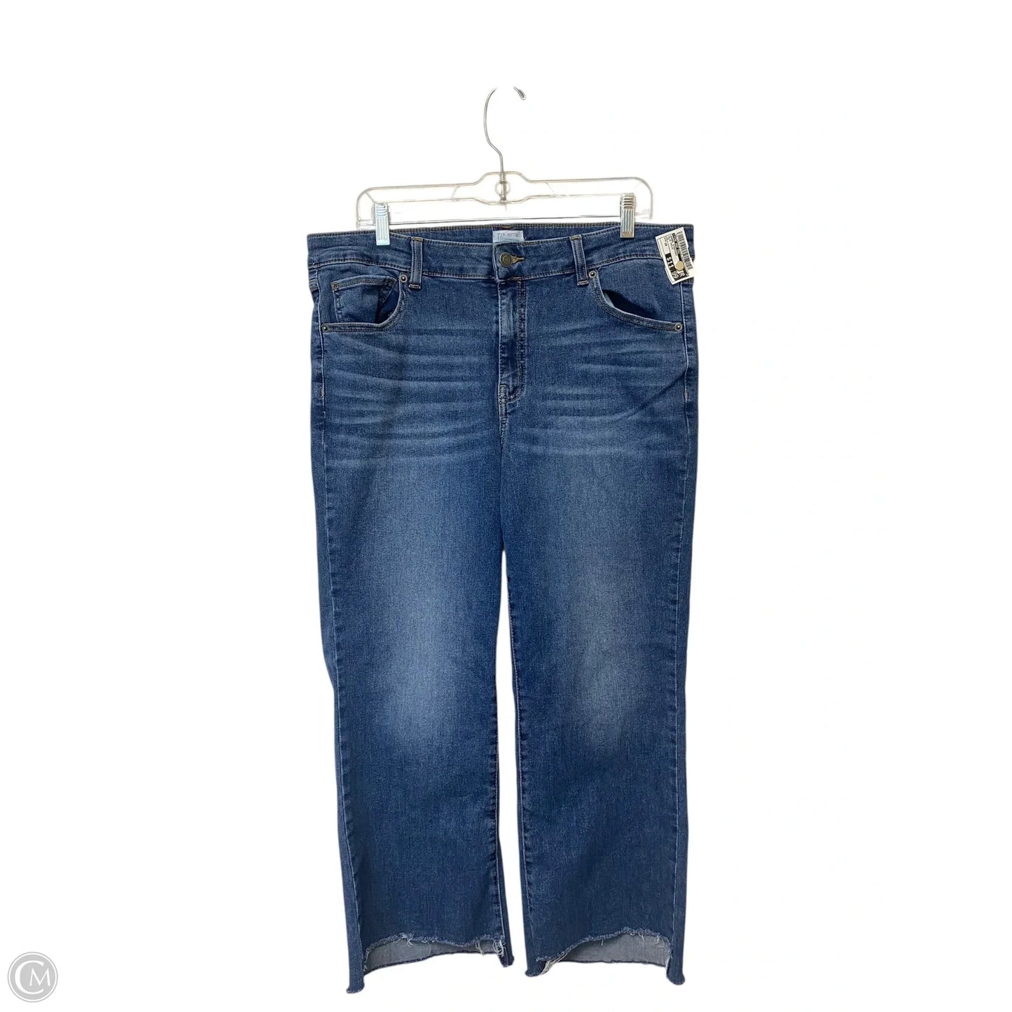 Jeans Straight By Time And Tru In Blue Denim, Size: 18