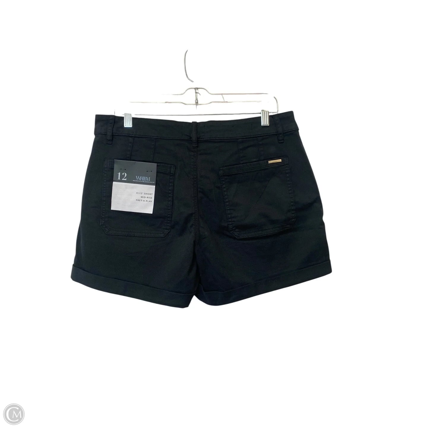 Shorts By White House Black Market In Black Denim, Size: 12