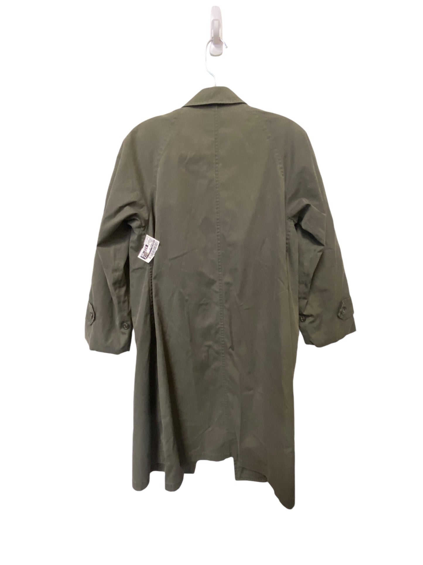 Coat Trench Coat By London Fog In Green, Size: Petite S
