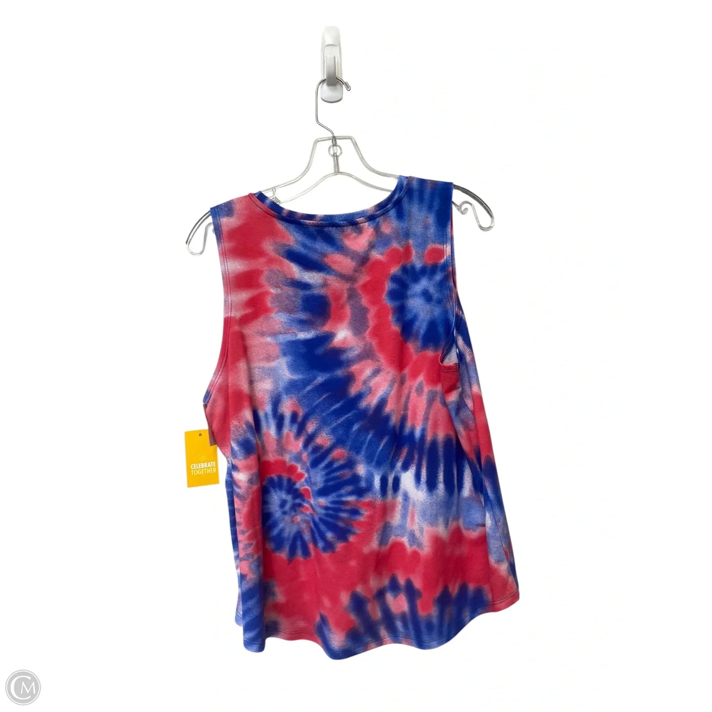 Top Sleeveless By Clothes Mentor In Tie Dye Print, Size: L