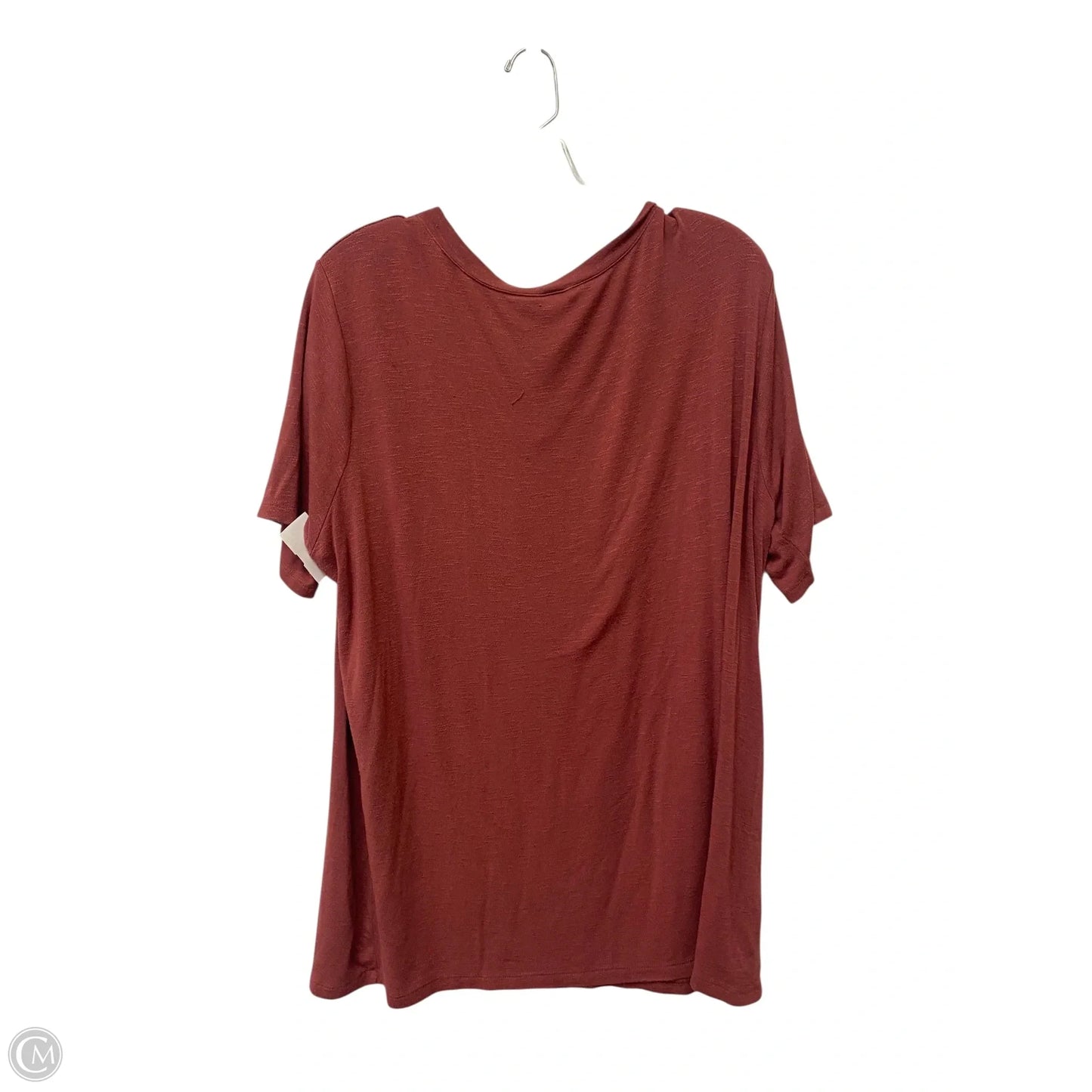 Top Short Sleeve By Zigzag Stripe In Red, Size: Xl