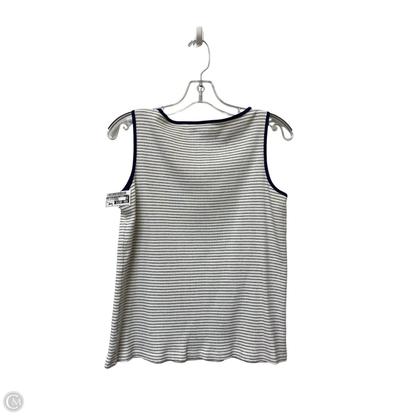 Top Sleeveless By Lauren By Ralph Lauren In Striped Pattern, Size: L