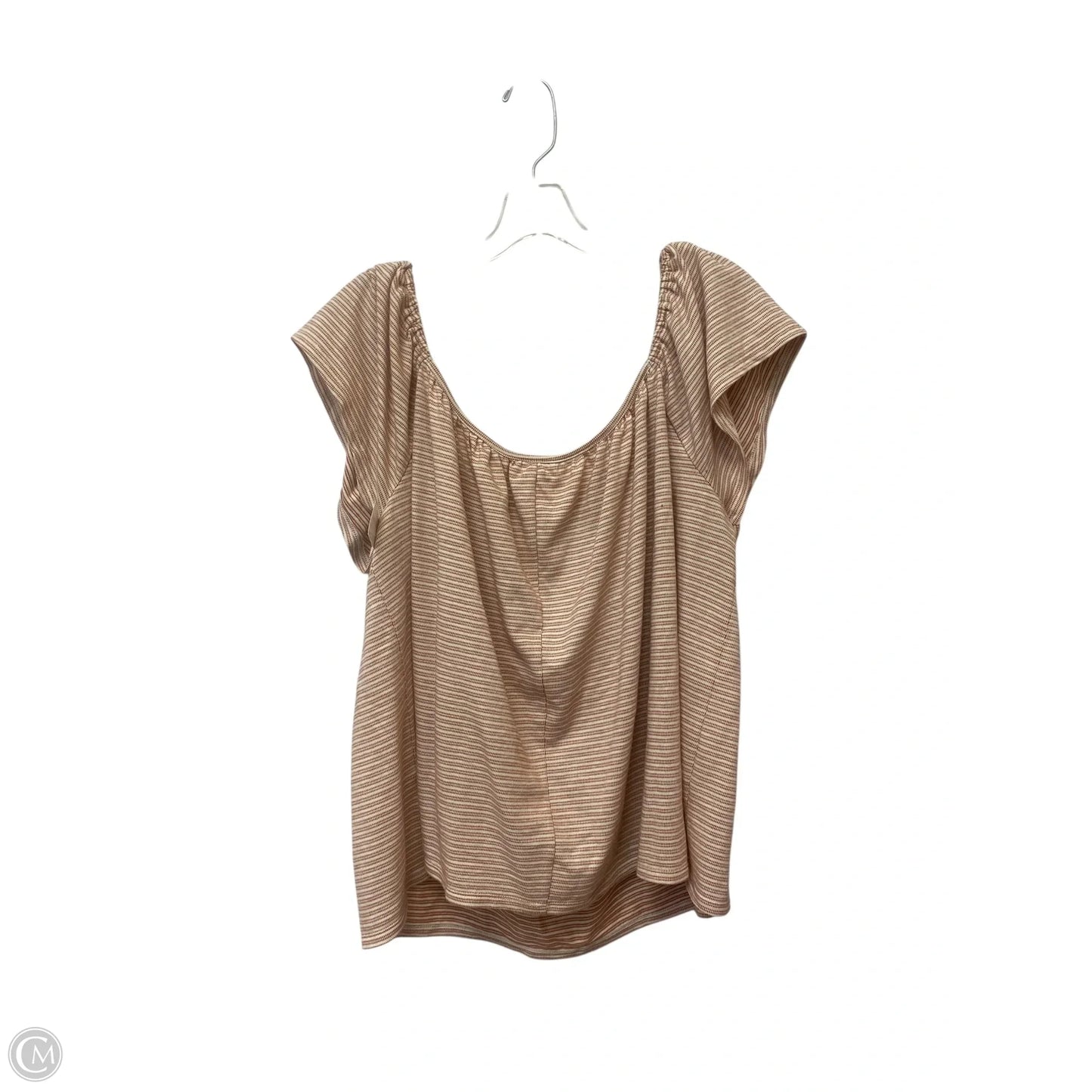 Top Short Sleeve By Ana In Striped Pattern, Size: 2x