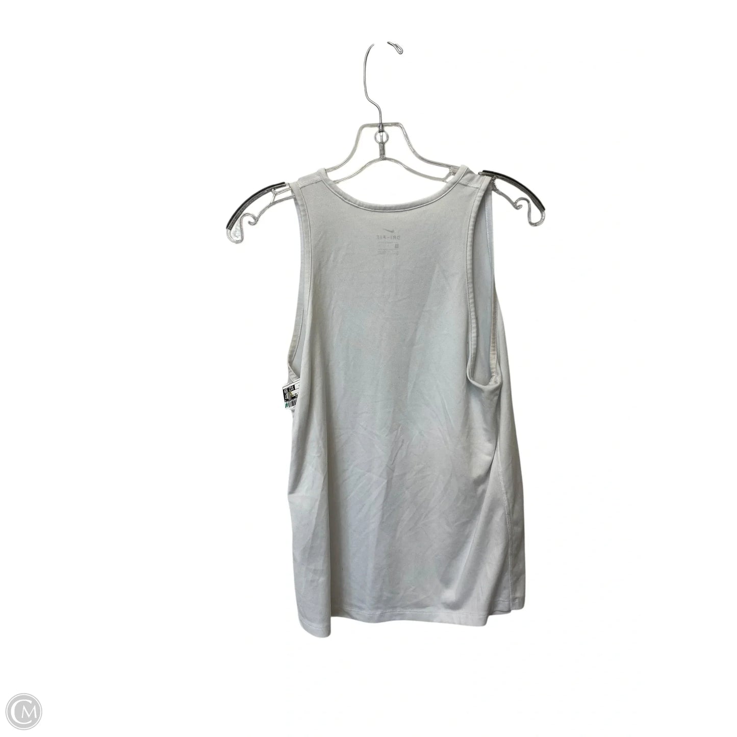 Athletic Tank Top By Nike Apparel In White, Size: S