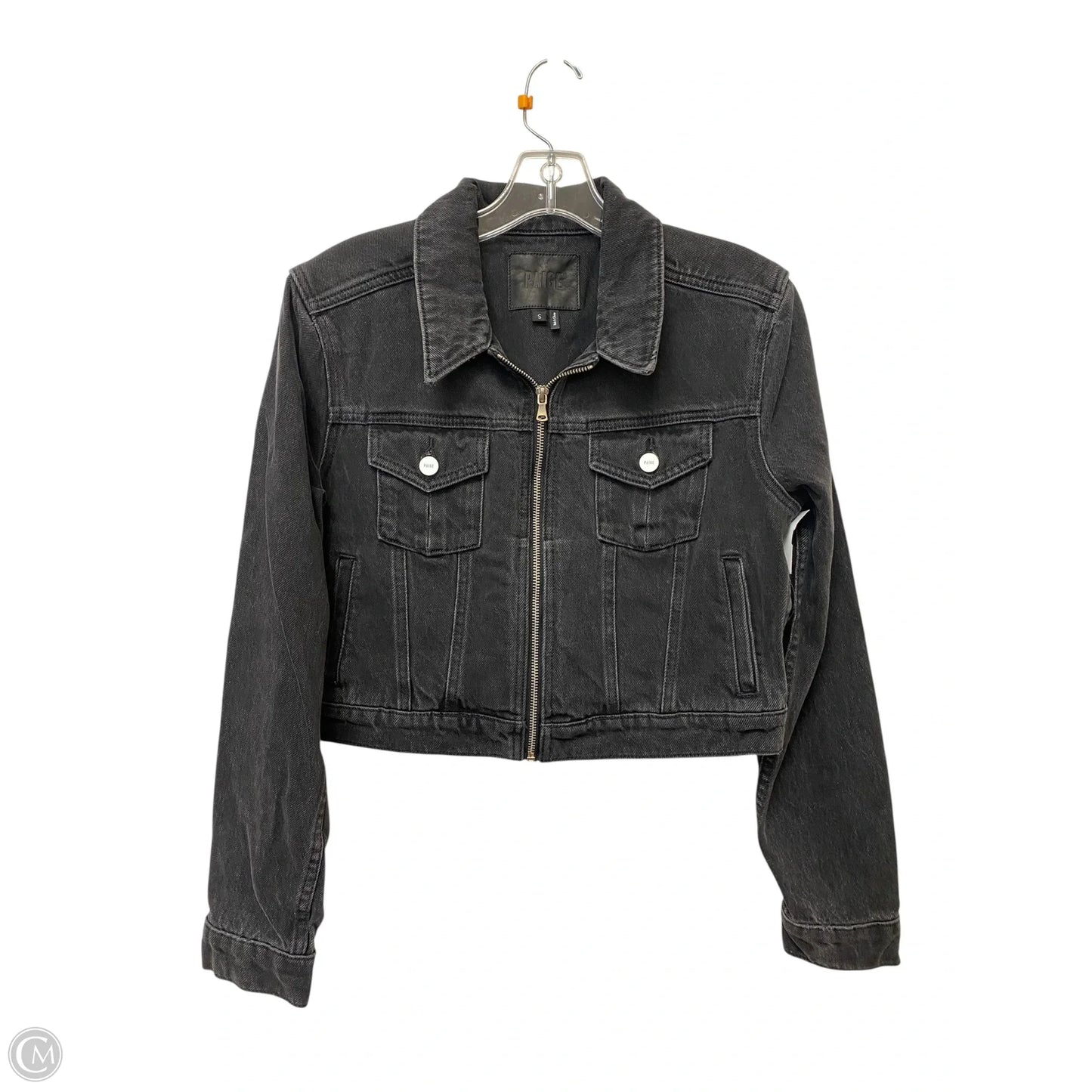 Jacket Denim By Paige In Black, Size: S